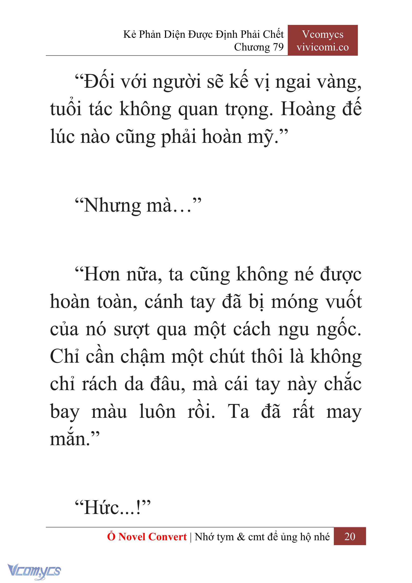 [Novel] Kẻ Phản Diện Được Định Phải Chết Chap 79 - Trang 2