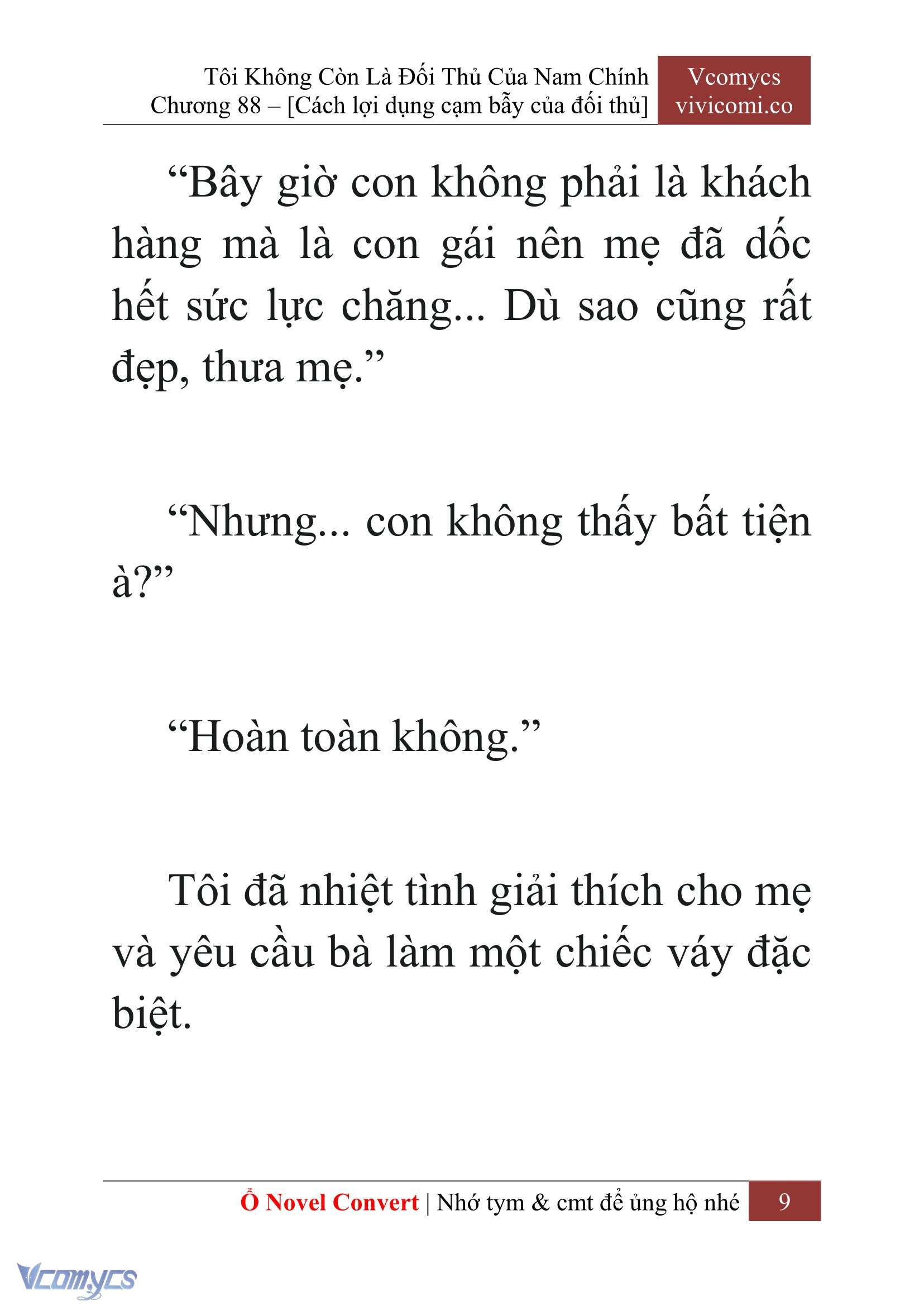 [Novel] Tôi Không Còn Là Đối Thủ Của Nam Chính Chap 88 - Trang 2