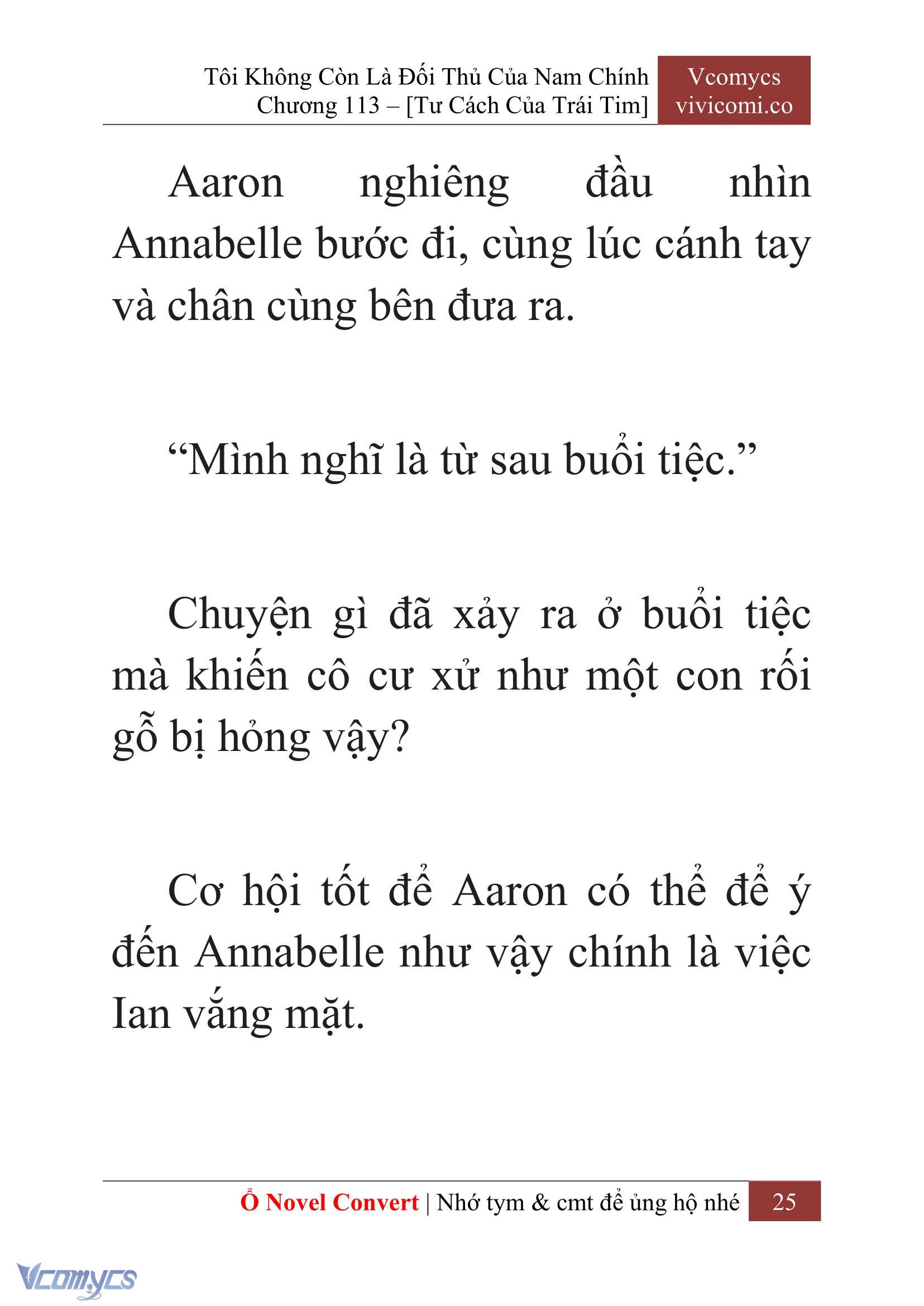 [Novel] Tôi Không Còn Là Đối Thủ Của Nam Chính Chap 113 - Trang 2