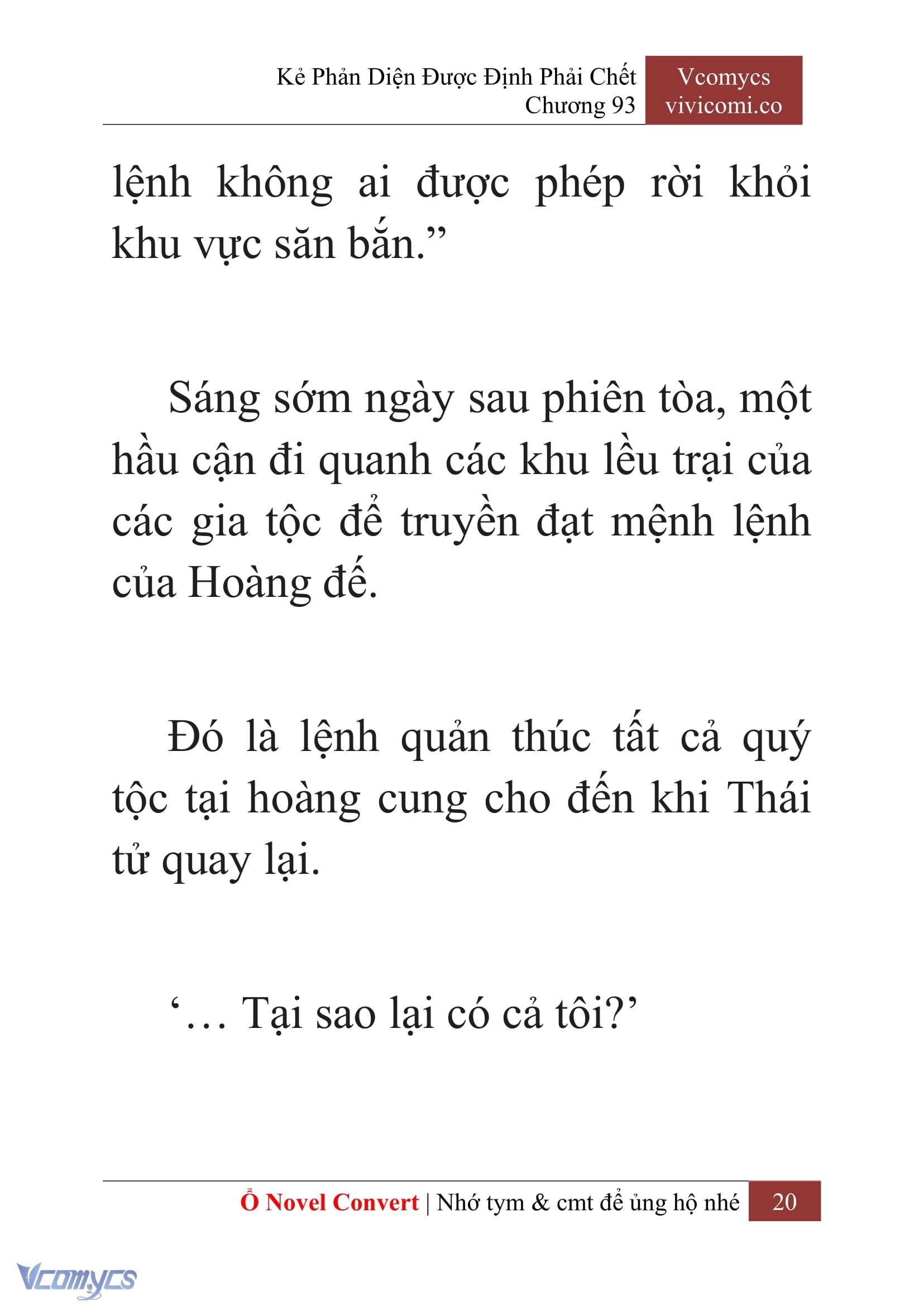 [Novel] Kẻ Phản Diện Được Định Phải Chết Chap 93 - Trang 2