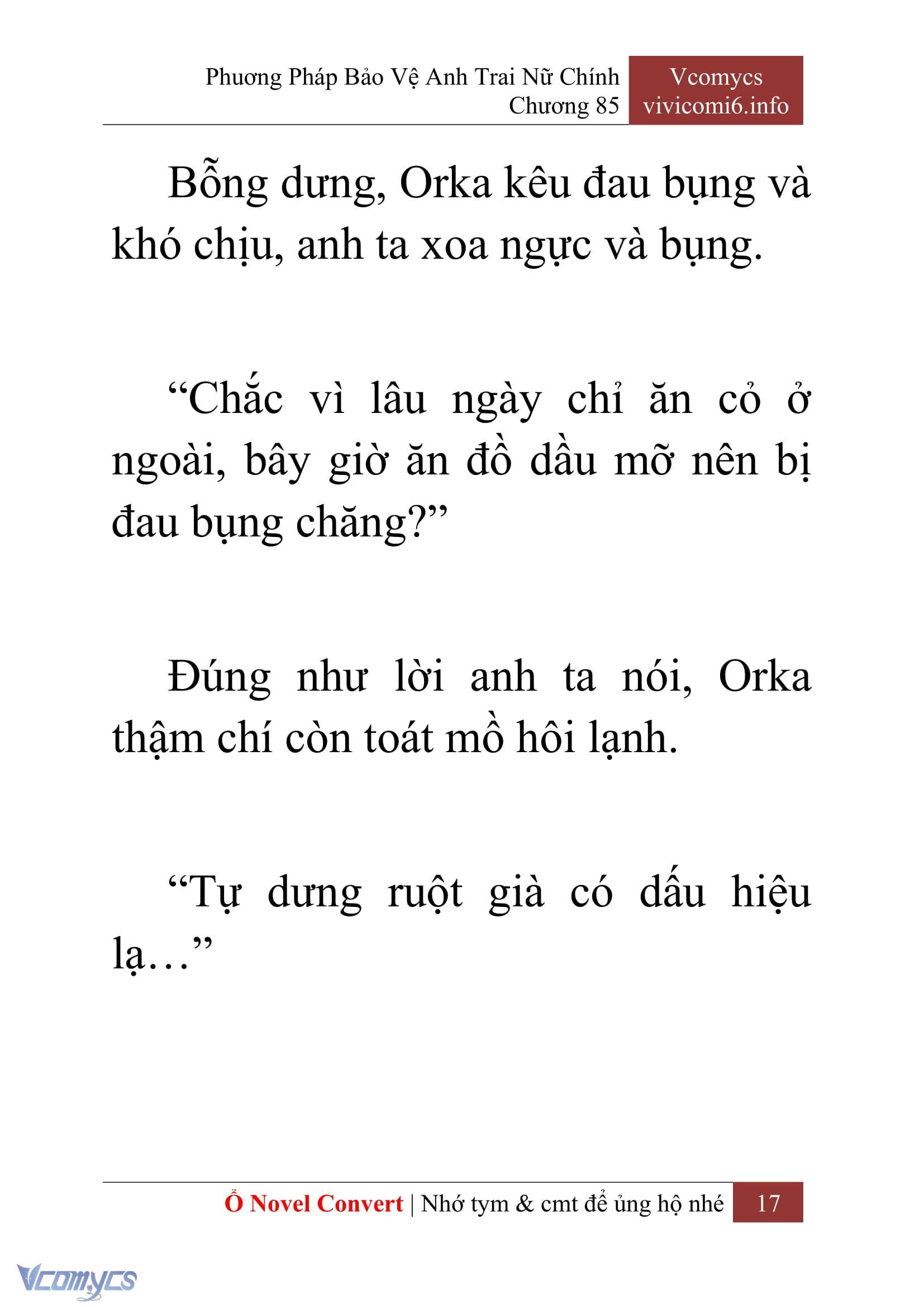 [Novel] Phương Pháp Bảo Vệ Anh Trai Nữ Chính Chap 85 - Trang 2