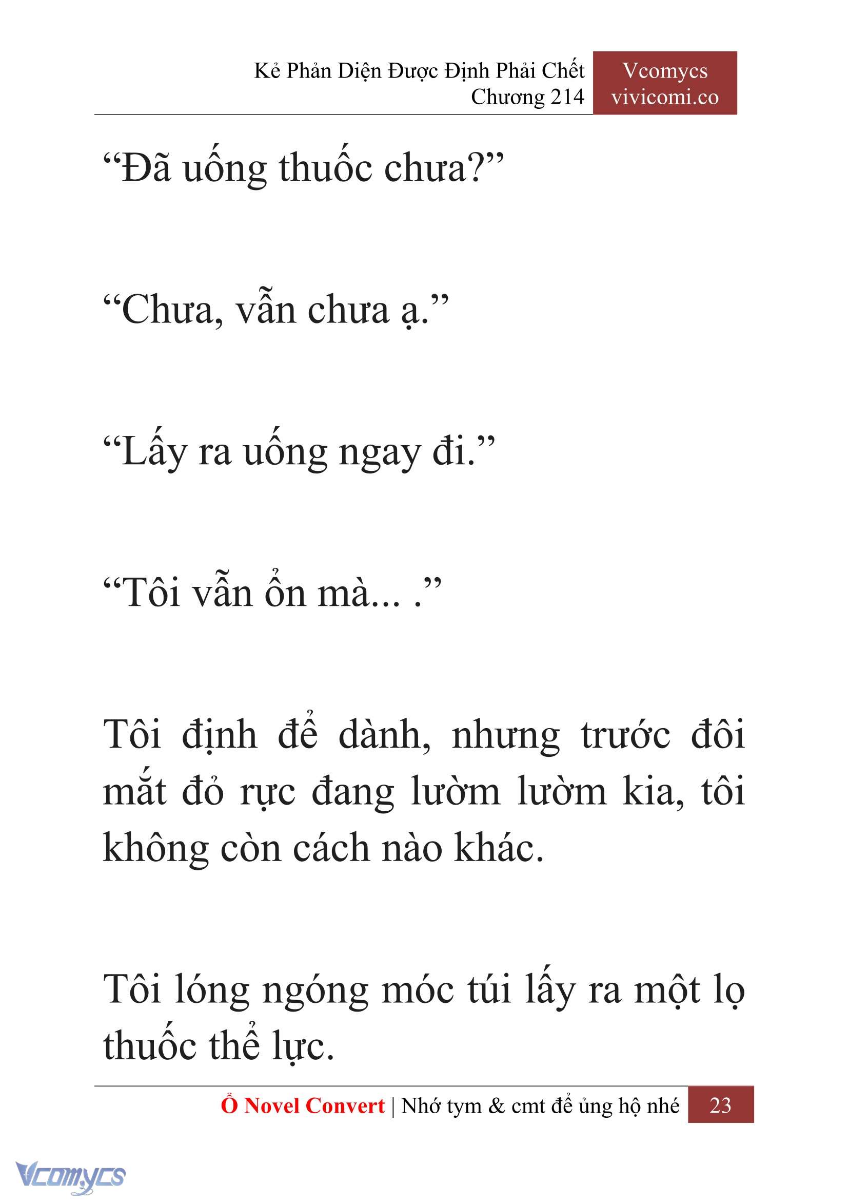 [Novel] Kẻ Phản Diện Được Định Phải Chết Chap 214 - Trang 2