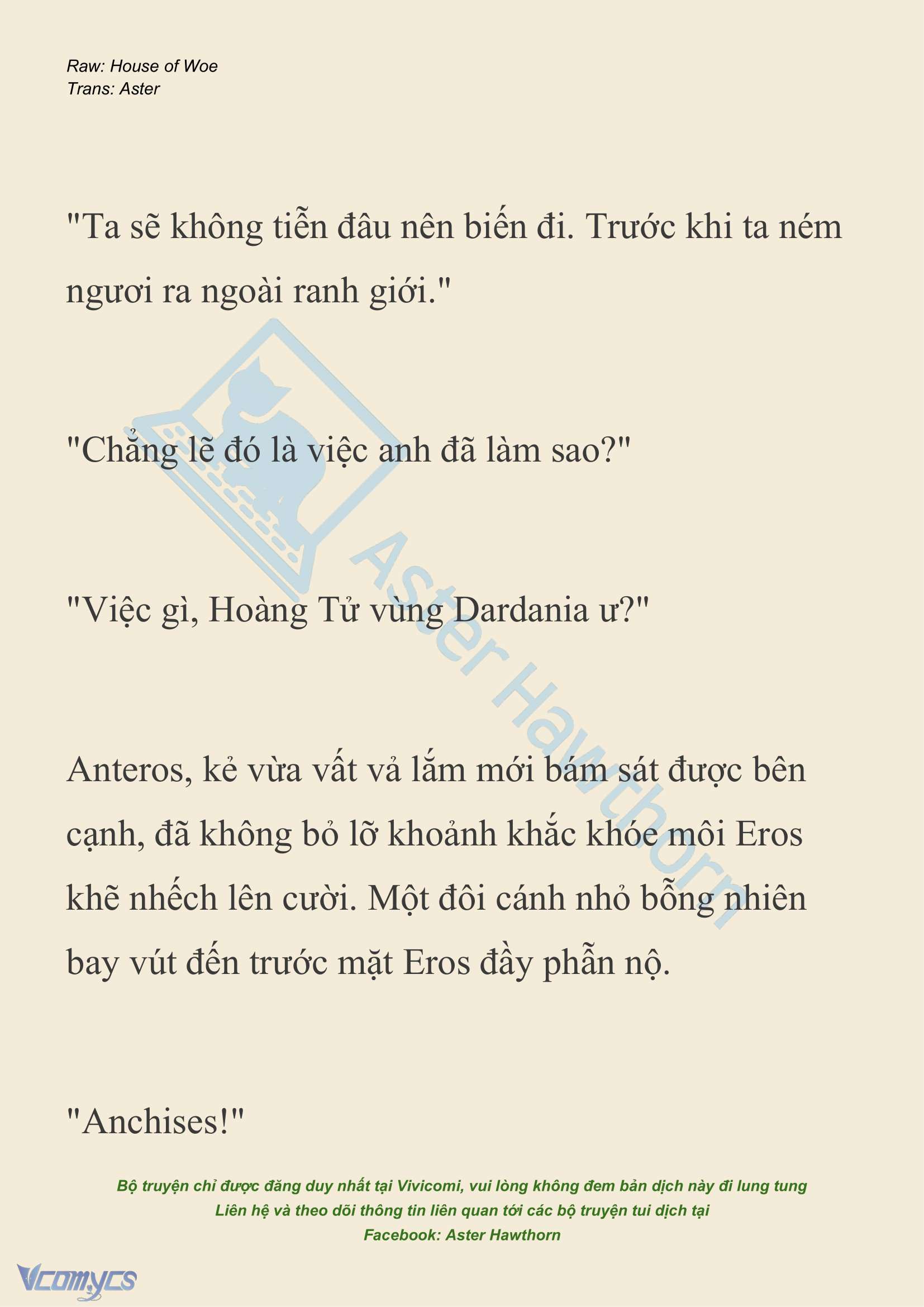 [NOVEL] Dành Cho Các Nữ Thần: Dành cho Psyche Chap 25 - Trang 2