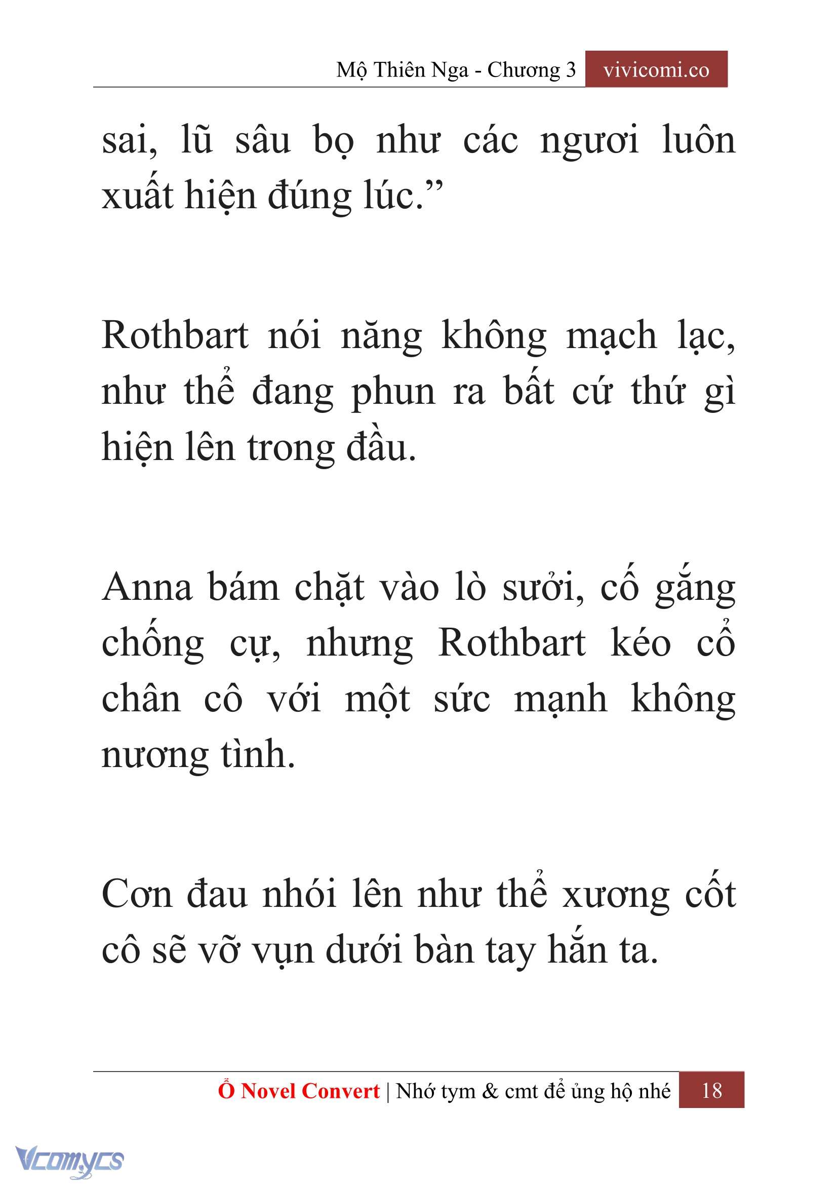 [Novel] Mộ Thiên Nga Chap 3 - Trang 2