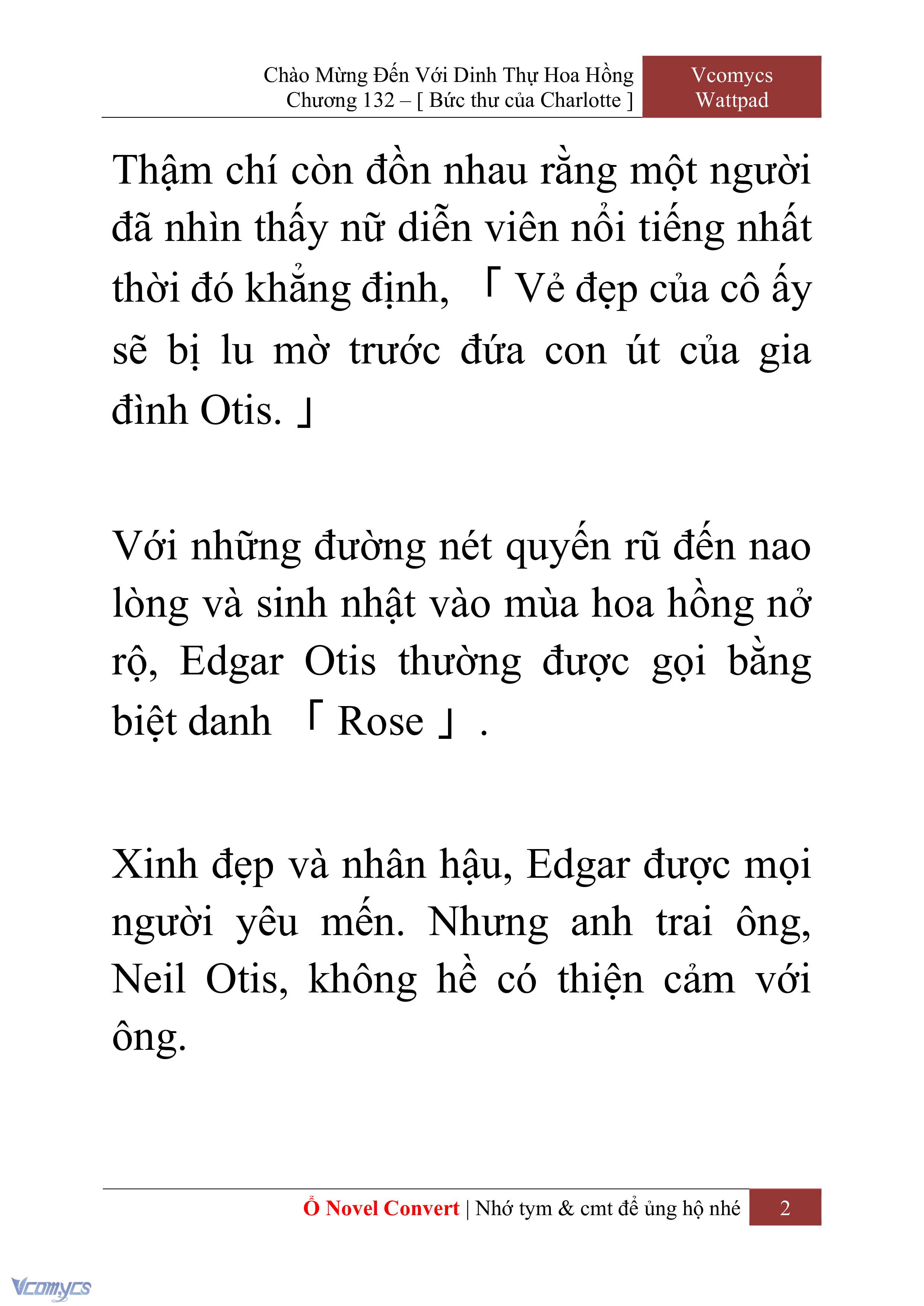 [Novel] Chào Mừng Đến Với Dinh Thự Hoa Hồng Chap 132 - Trang 2