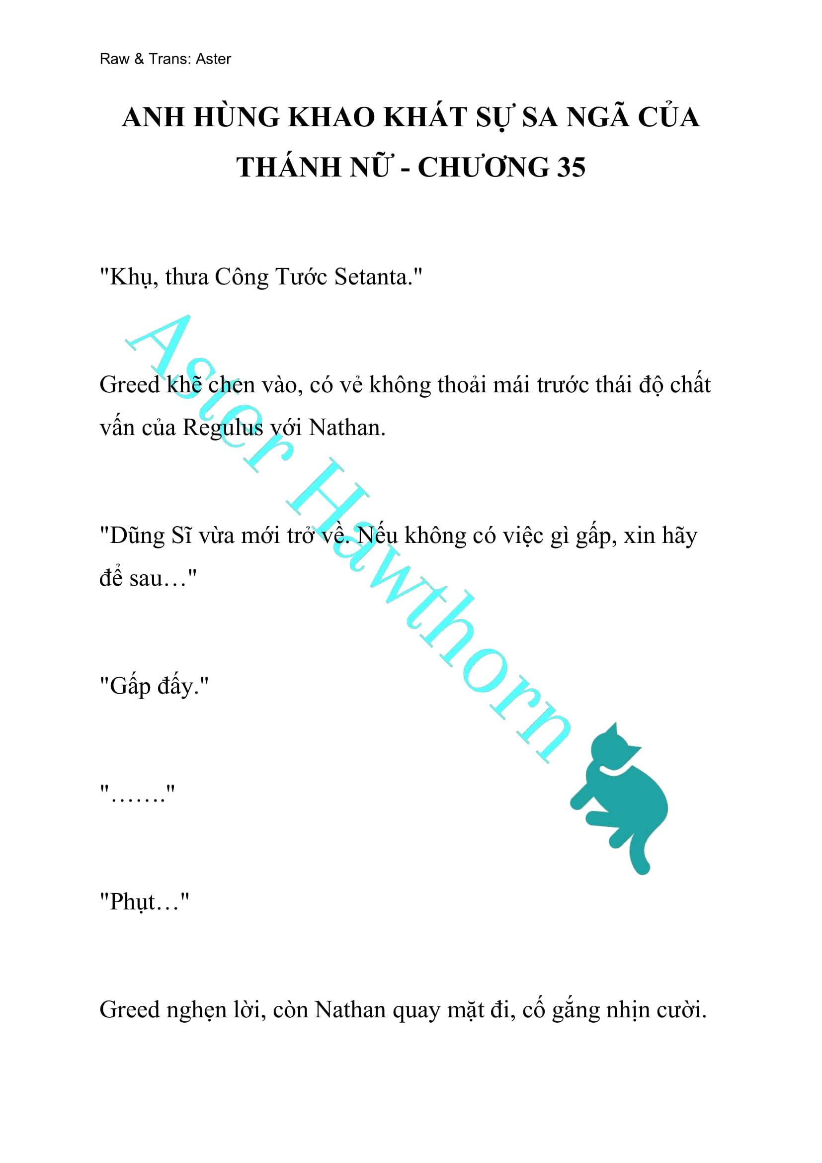 [NOVEL] Anh Hùng Khao Khát Sự Sa Ngã Của Thánh Nữ Chap 35 - Trang 2