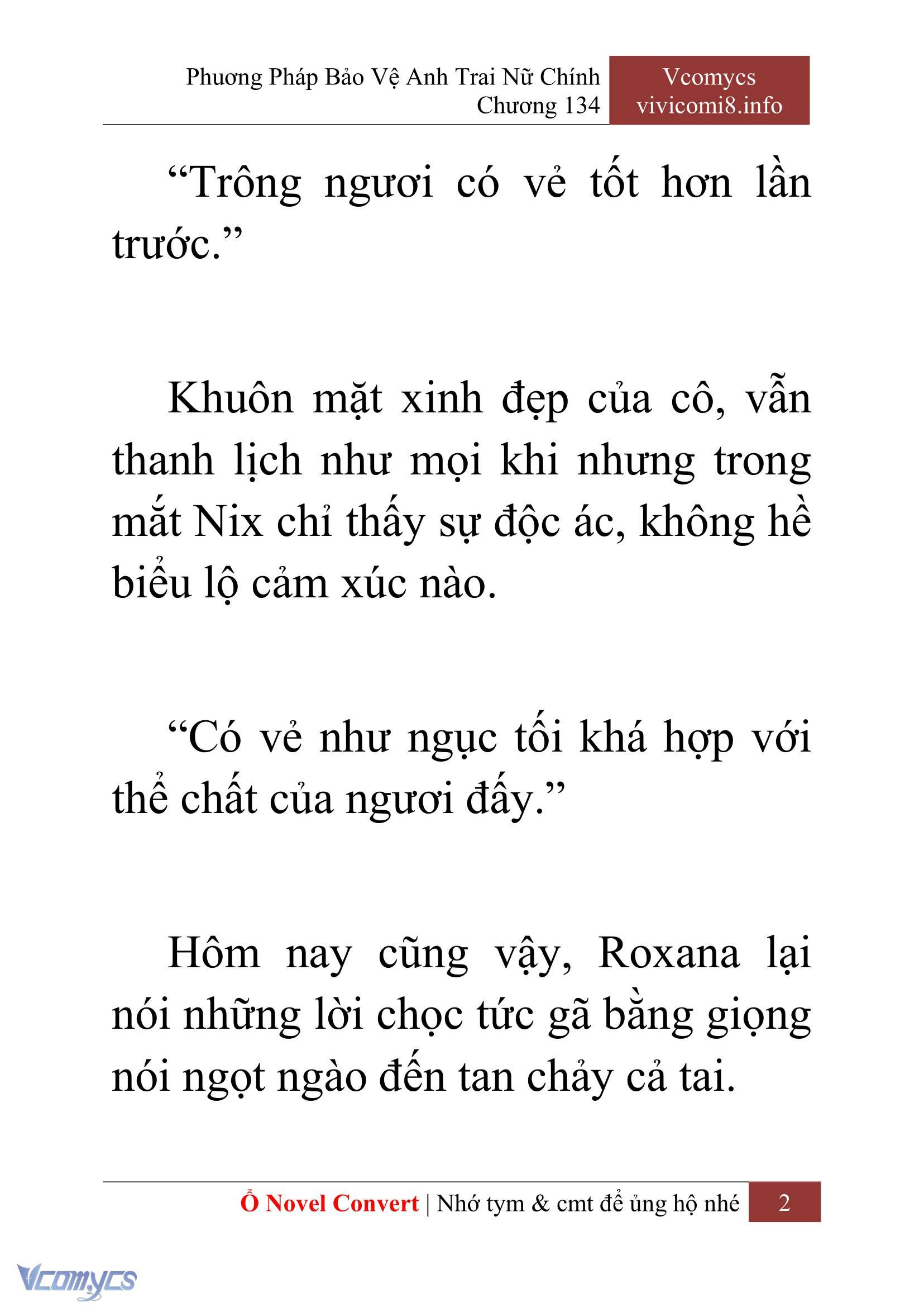[Novel] Phương Pháp Bảo Vệ Anh Trai Nữ Chính Chap 134 - Trang 2