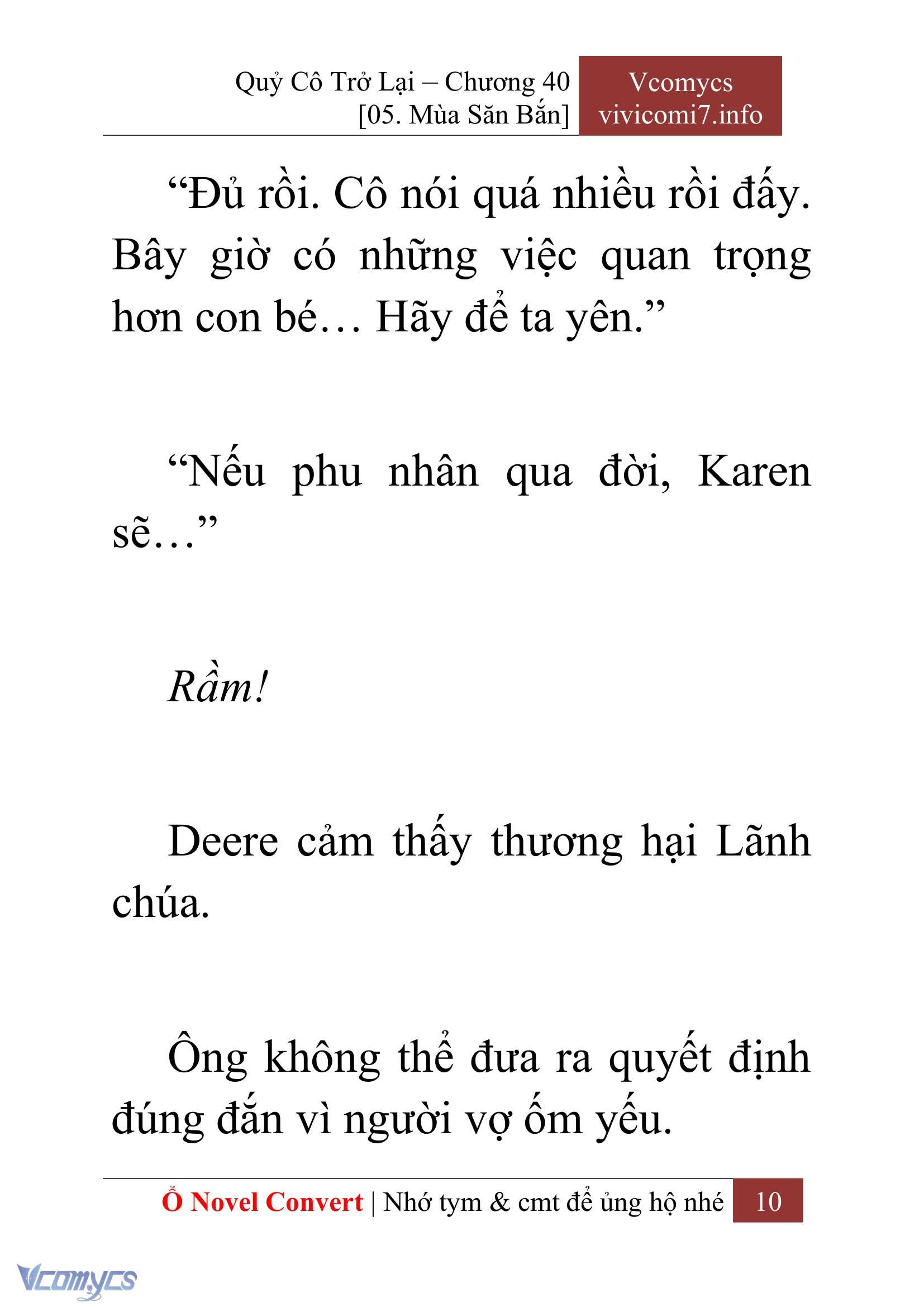 [Novel] Quý Cô Trở Lại Chap 40 - Trang 2