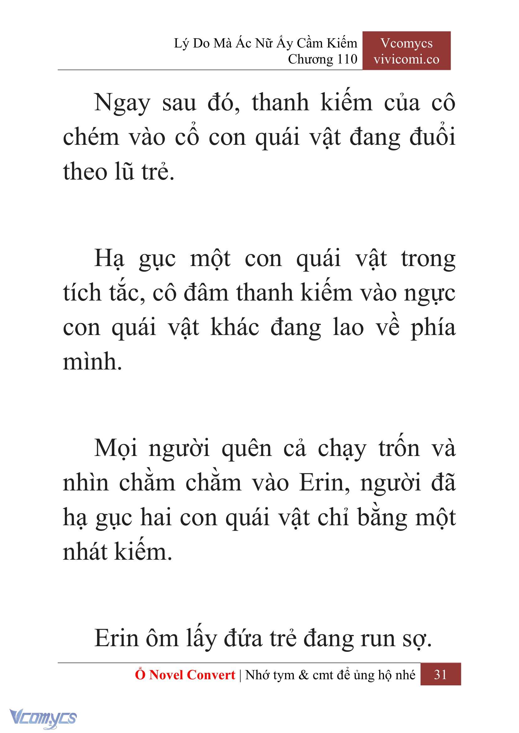 [Novel] Lý Do Mà Ác Nữ Ấy Cầm Kiếm Chap 110 - Trang 2