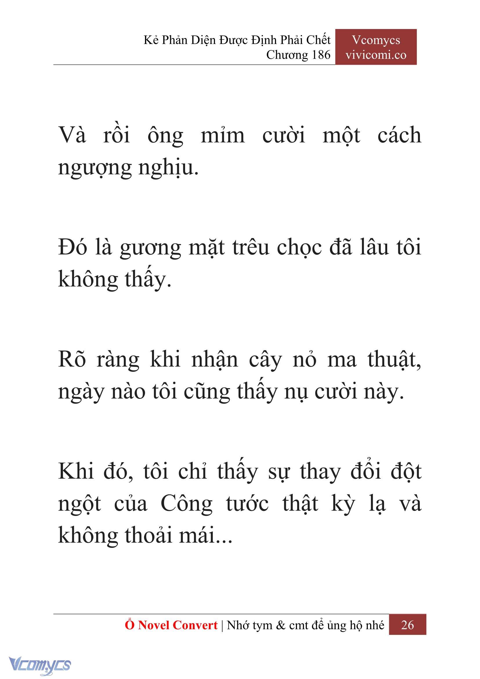 [Novel] Kẻ Phản Diện Được Định Phải Chết Chap 186 - Next Chap 187