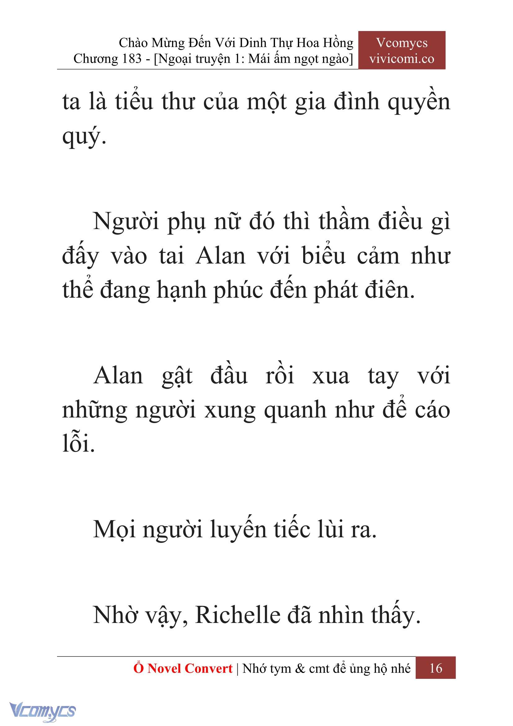 [Novel] Chào Mừng Đến Với Dinh Thự Hoa Hồng Chap 183 - Trang 2