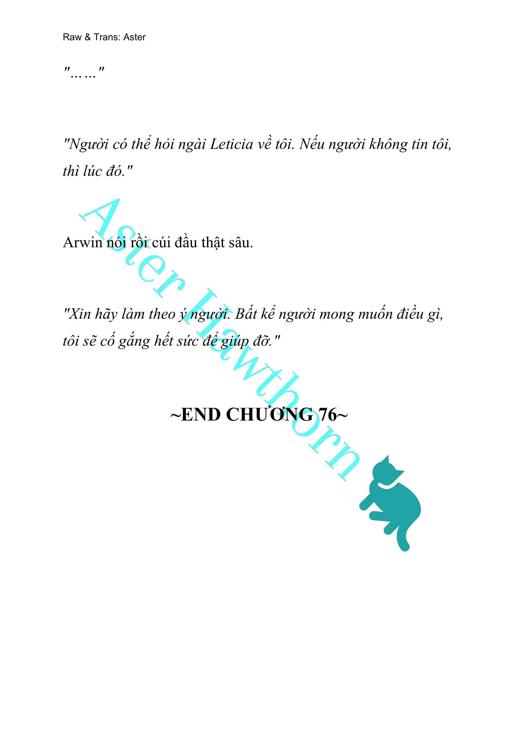 [NOVEL] Cách Để Em Bảo Vệ Anh Chap 76 - Trang 2