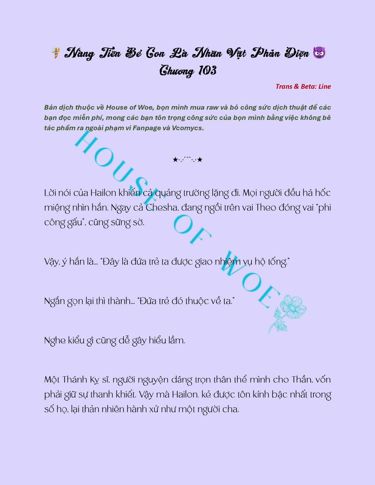 [NOVEL] NÀNG TIÊN BÉ CON LÀ NHÂN VẬT PHẢN DIỆN Chap 103 - Trang 2