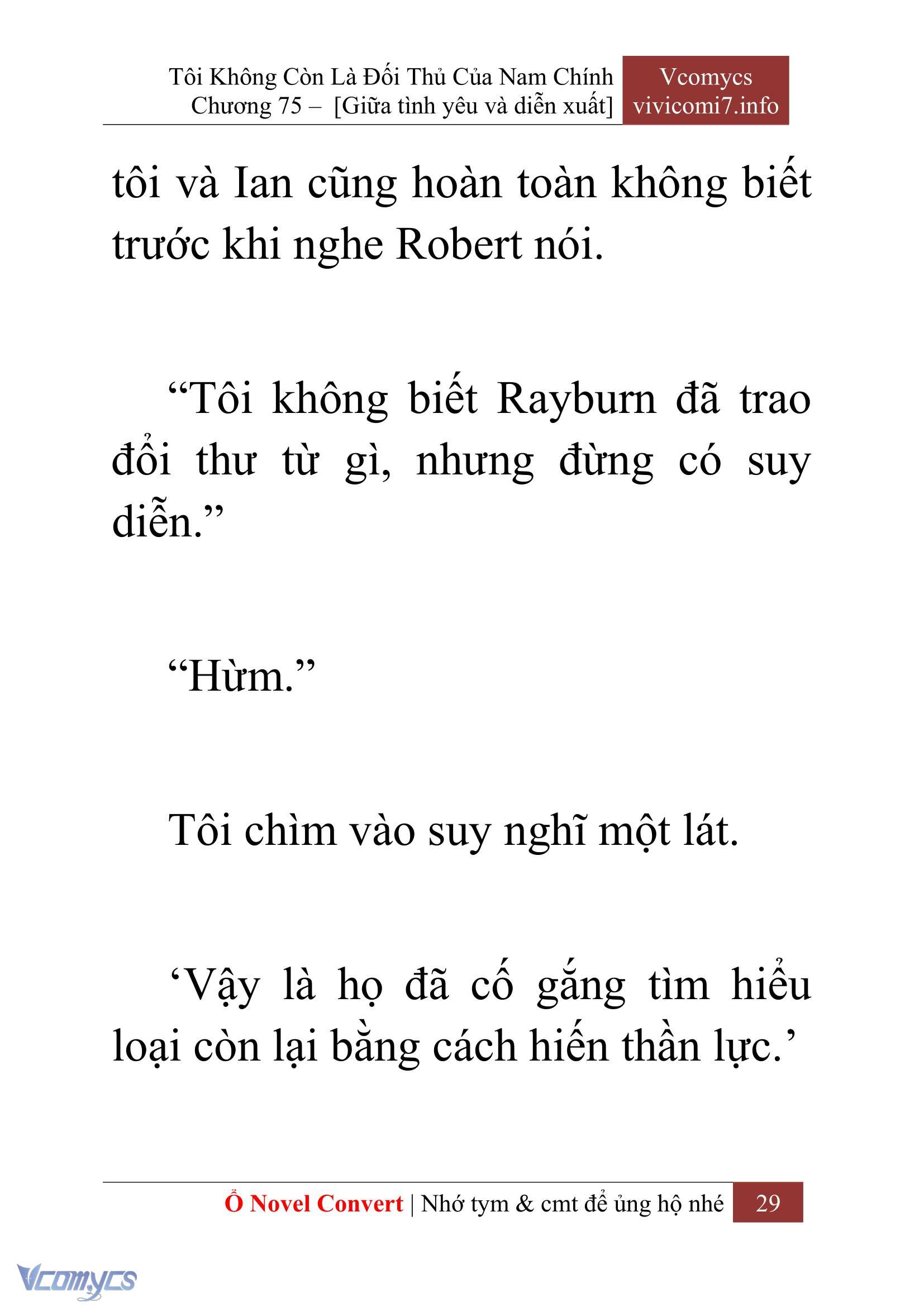 [Novel] Tôi Không Còn Là Đối Thủ Của Nam Chính Chap 75 - Trang 2