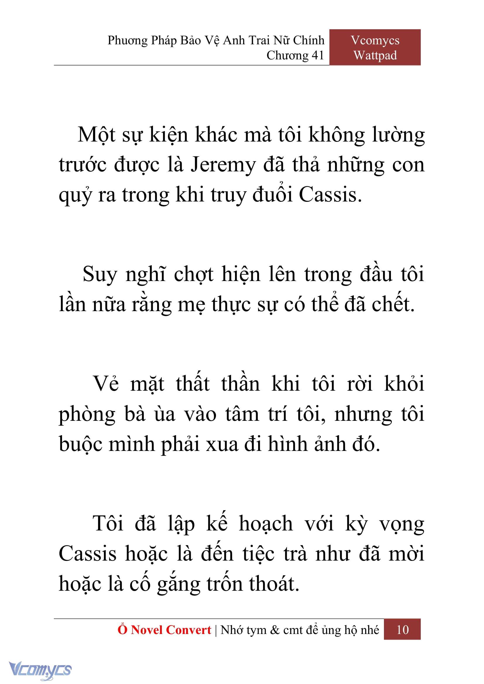 [Novel] Phương Pháp Bảo Vệ Anh Trai Nữ Chính Chap 41 - Trang 2