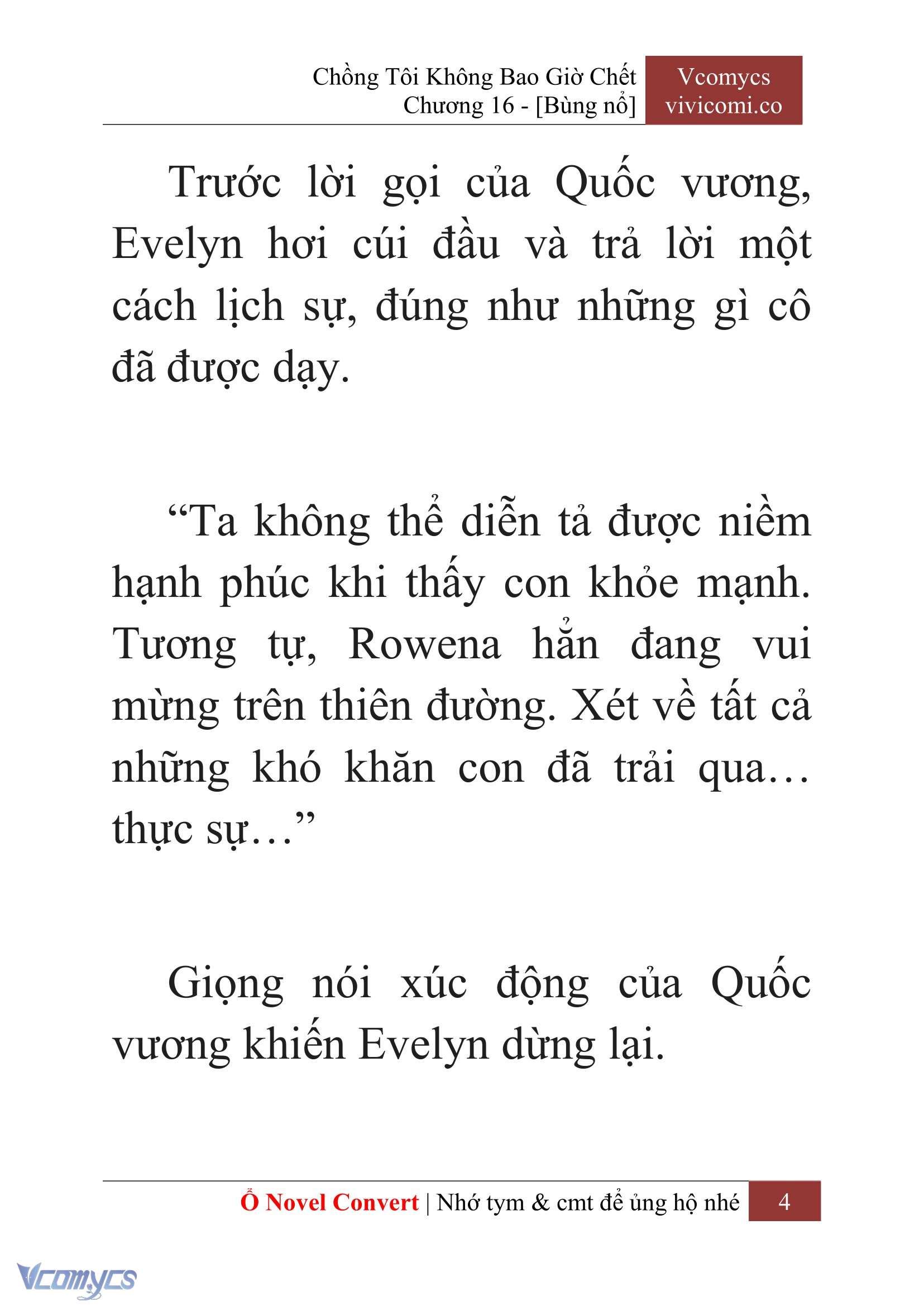 [Novel] Chồng Tôi Không Bao Giờ Chết Chap 16 - Trang 2