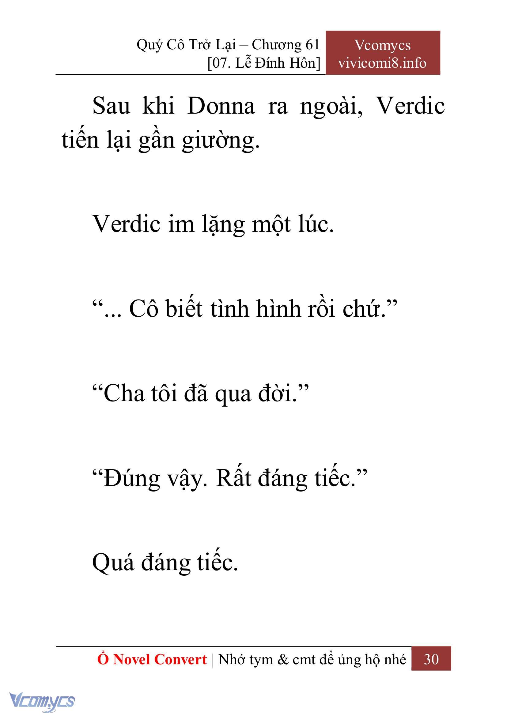 [Novel] Quý Cô Trở Lại Chap 61 - Trang 2