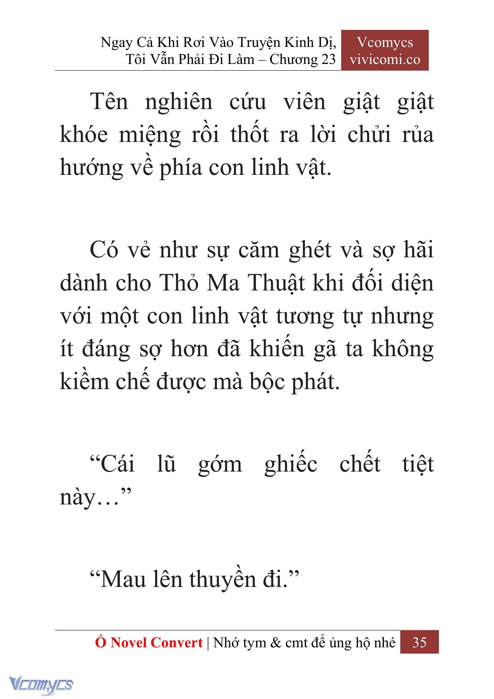 [Novel] Ngay Cả Khi Rơi Vào Truyện Kinh Dị, Tôi Vẫn Phải Đi Làm Chap 23 - Trang 2