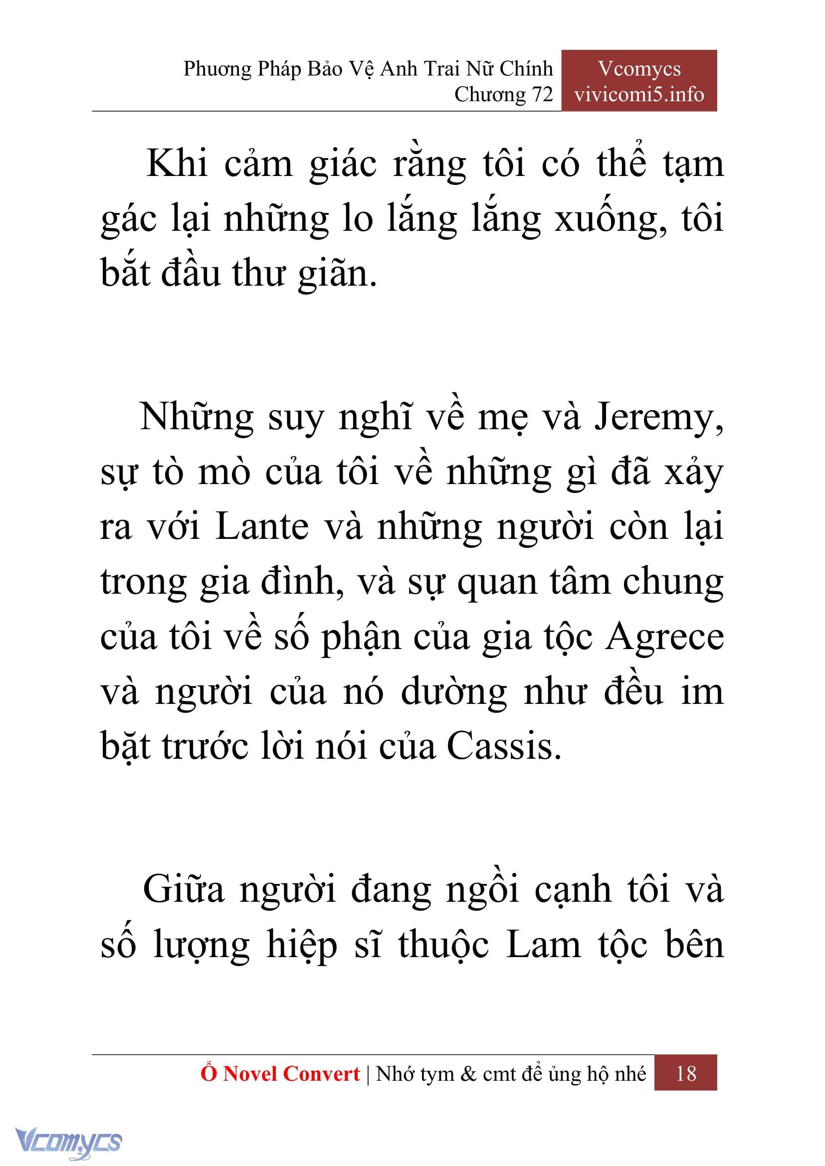 [Novel] Phương Pháp Bảo Vệ Anh Trai Nữ Chính Chap 72 - Trang 2