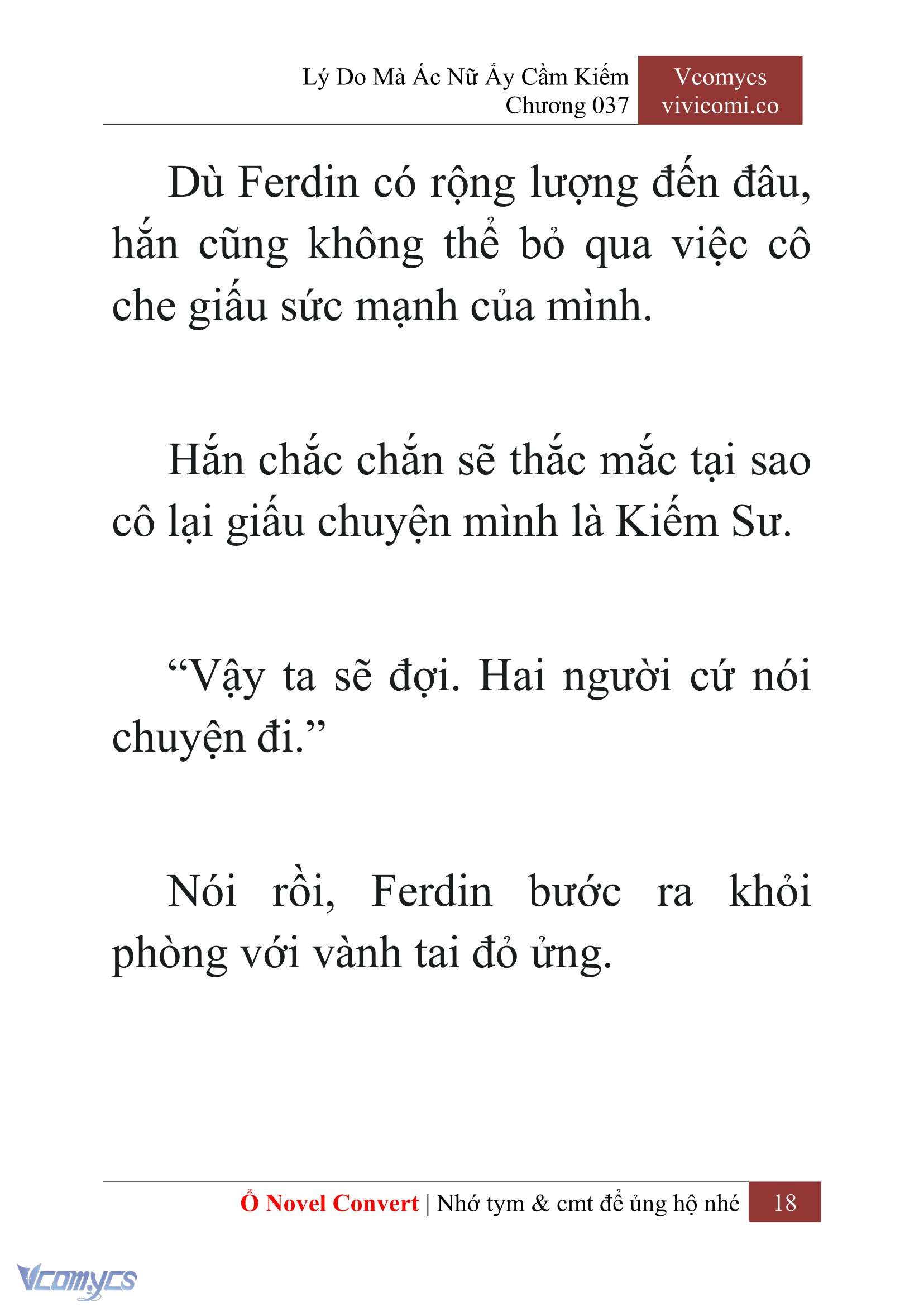 [Novel] Lý Do Mà Ác Nữ Ấy Cầm Kiếm Chap 37 - Trang 2