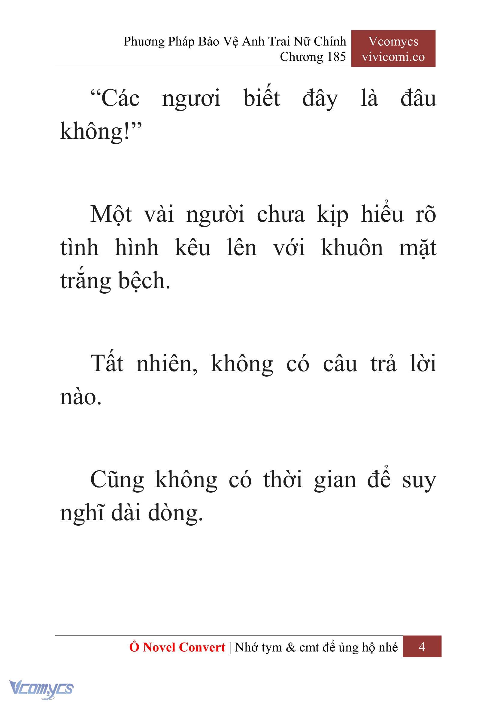 [Novel] Phương Pháp Bảo Vệ Anh Trai Nữ Chính Chap 185 - Trang 2