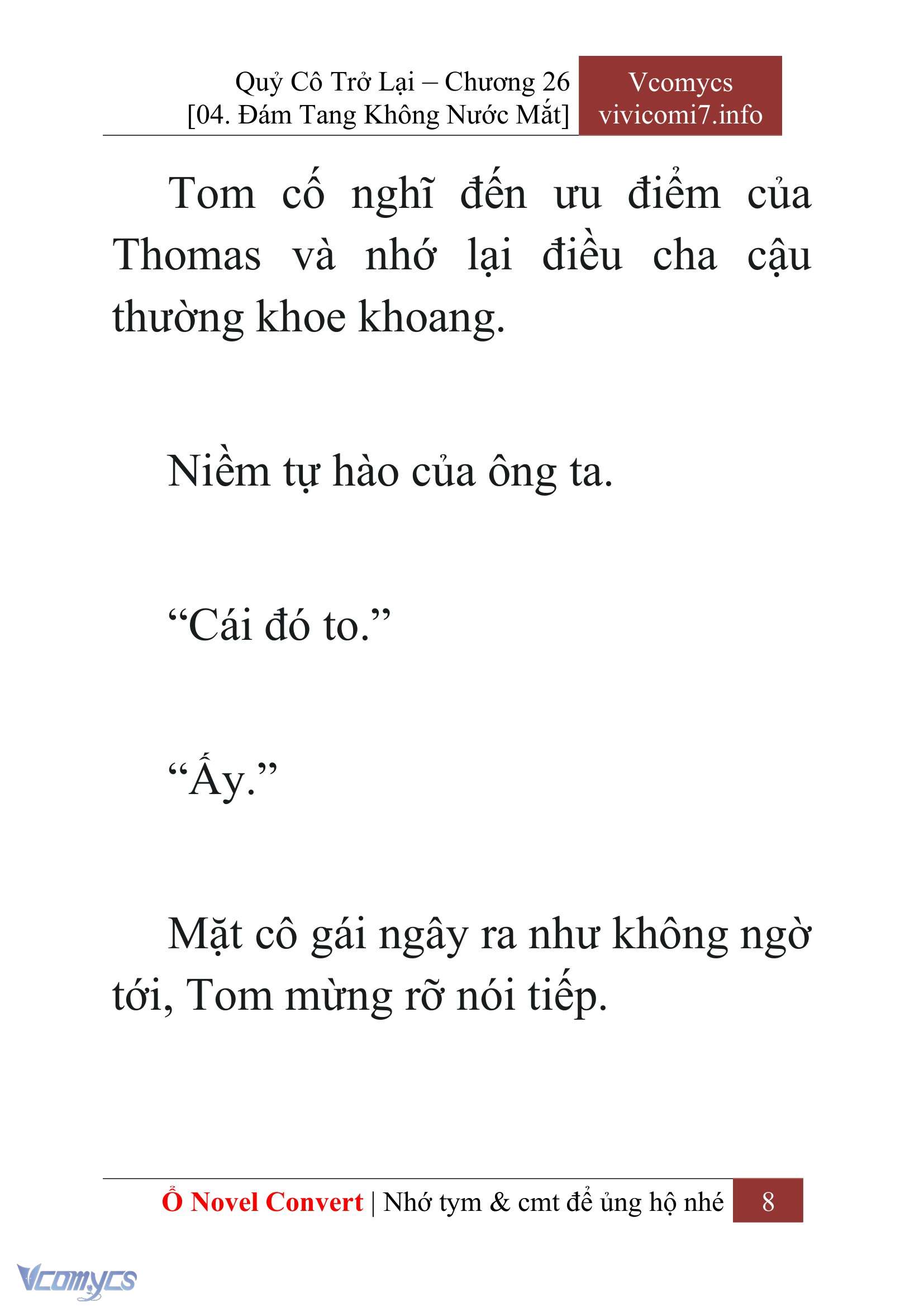[Novel] Quý Cô Trở Lại Chap 26 - Trang 2