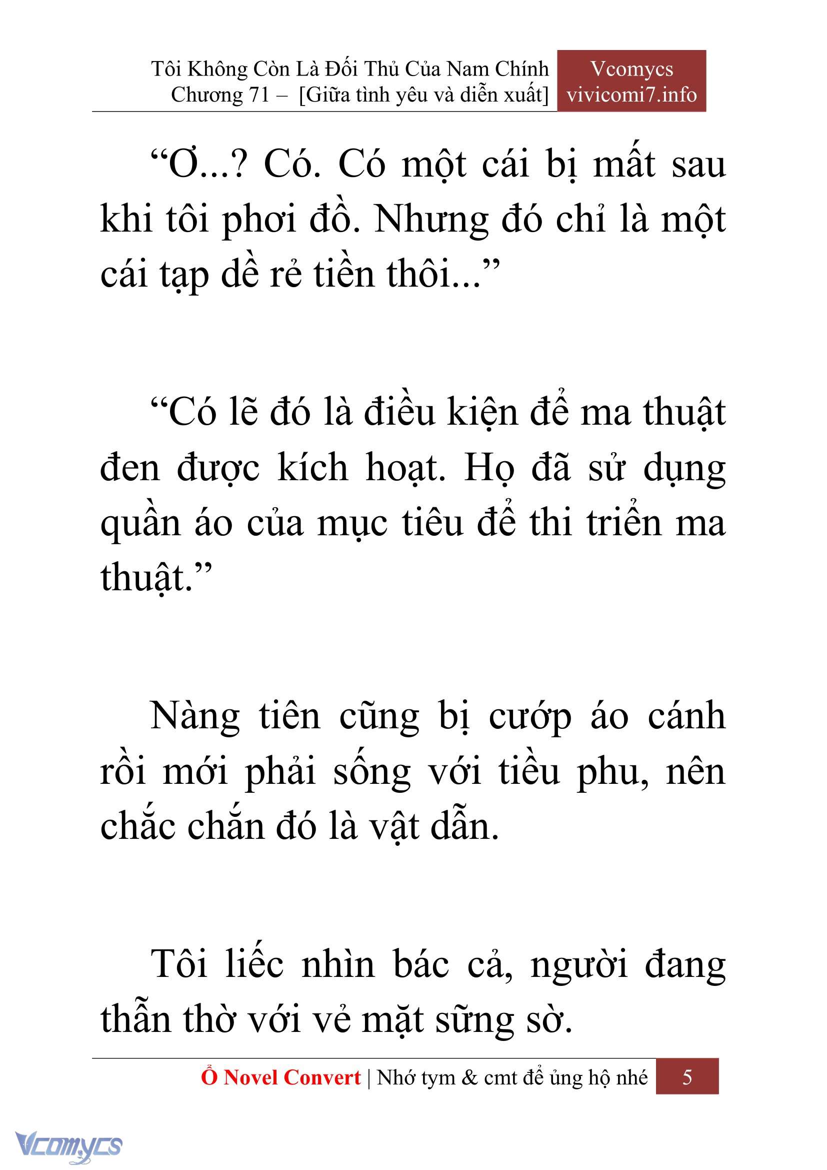 [Novel] Tôi Không Còn Là Đối Thủ Của Nam Chính Chap 71 - Trang 2