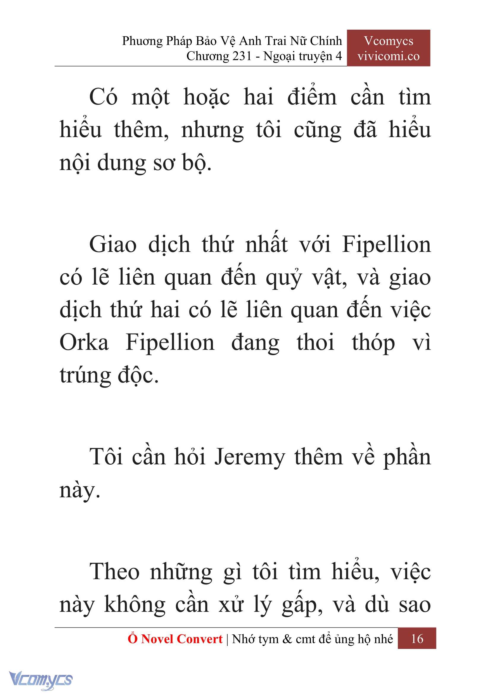 [Novel] Phương Pháp Bảo Vệ Anh Trai Nữ Chính Chap 231 - Trang 2