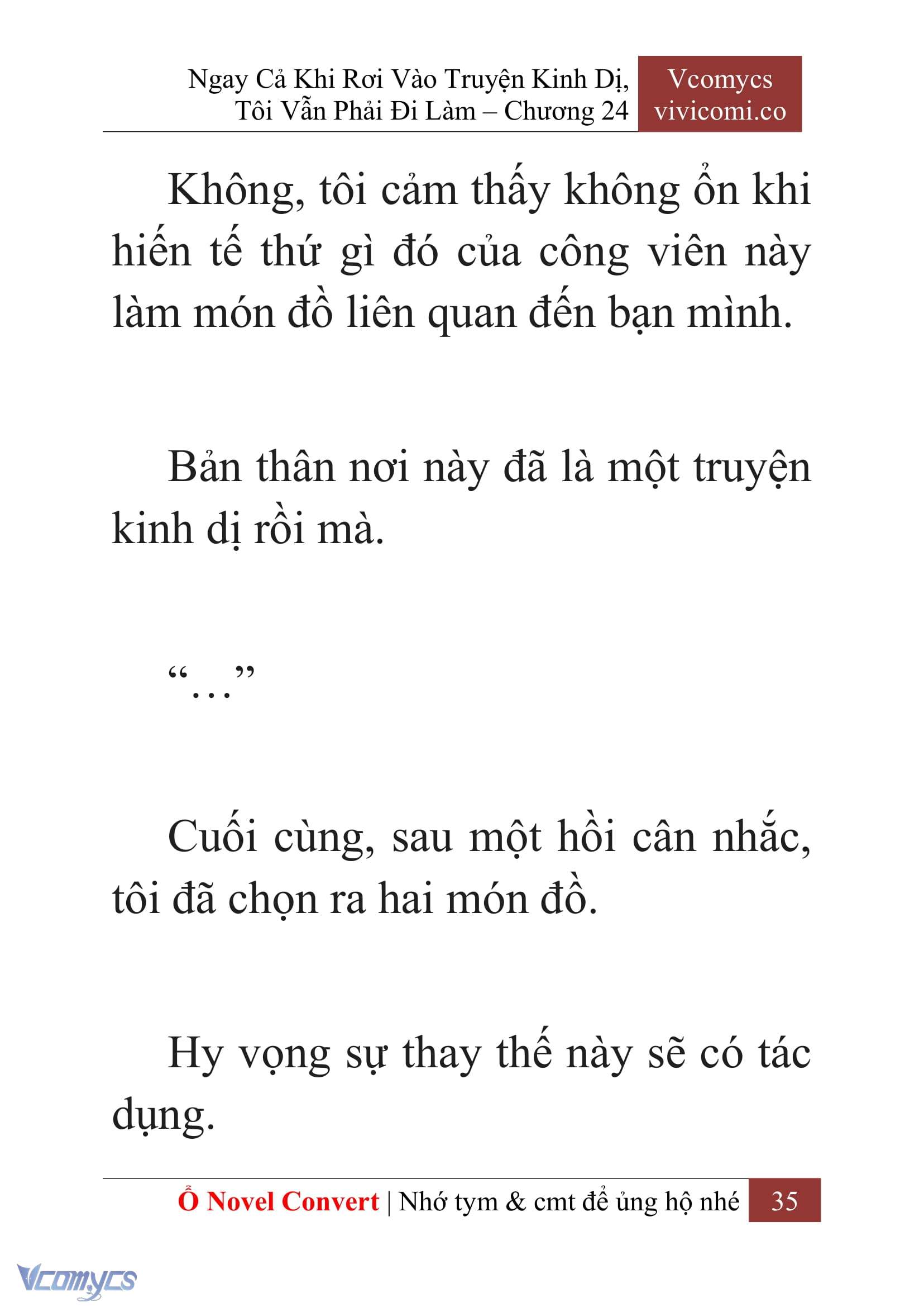 [Novel] Ngay Cả Khi Rơi Vào Truyện Kinh Dị, Tôi Vẫn Phải Đi Làm Chap 24 - Trang 2