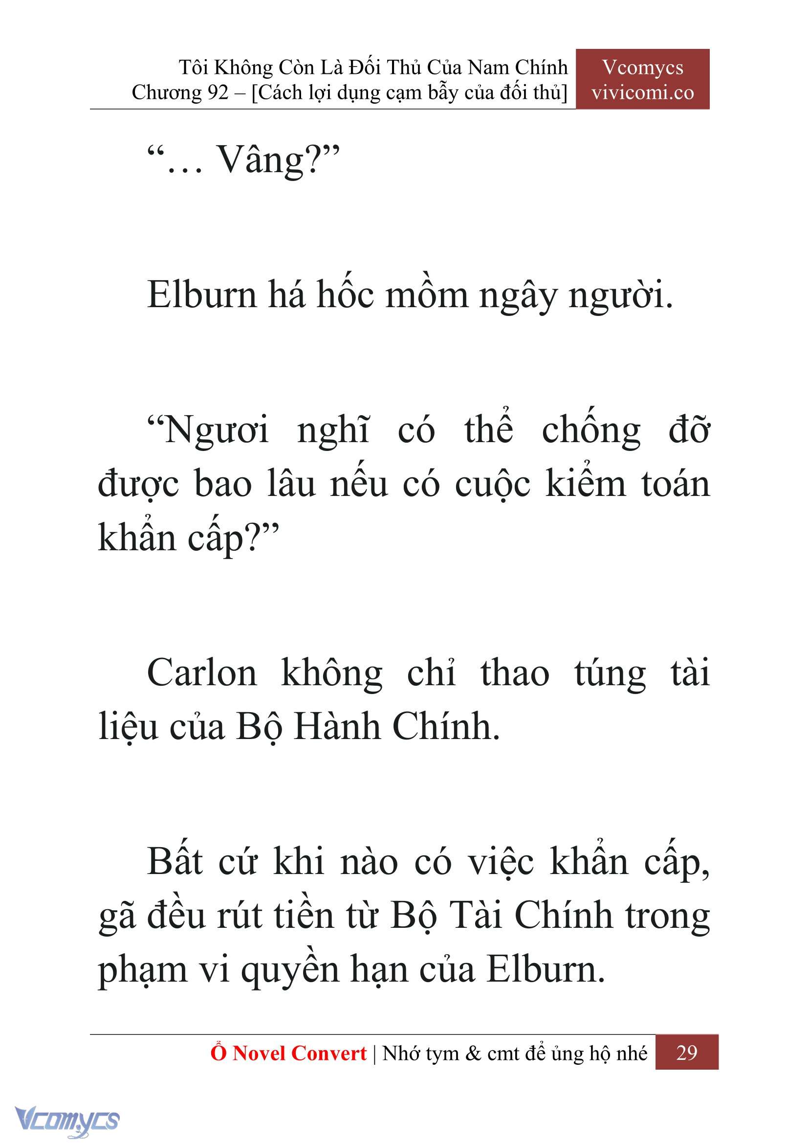[Novel] Tôi Không Còn Là Đối Thủ Của Nam Chính Chap 92 - Trang 2