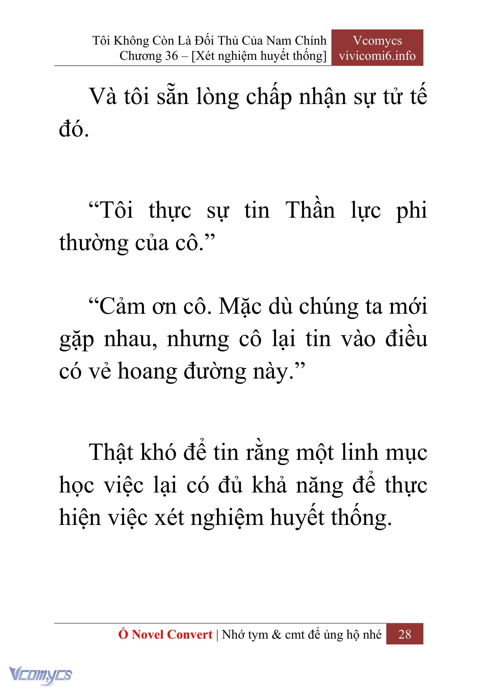 [Novel] Tôi Không Còn Là Đối Thủ Của Nam Chính Chap 36 - Trang 2