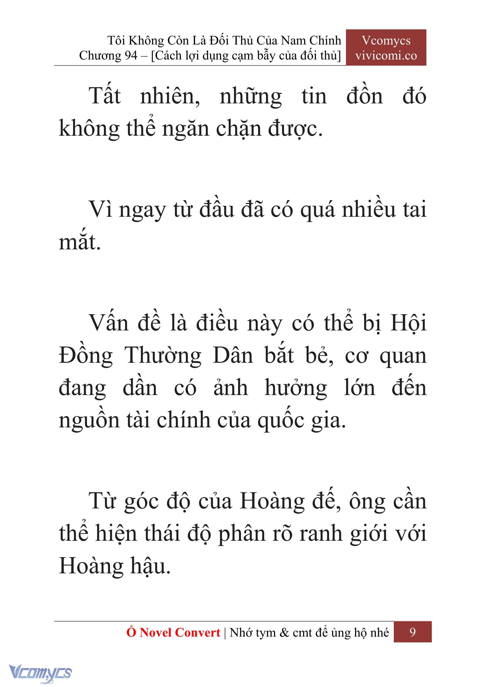 [Novel] Tôi Không Còn Là Đối Thủ Của Nam Chính Chap 94 - Trang 2