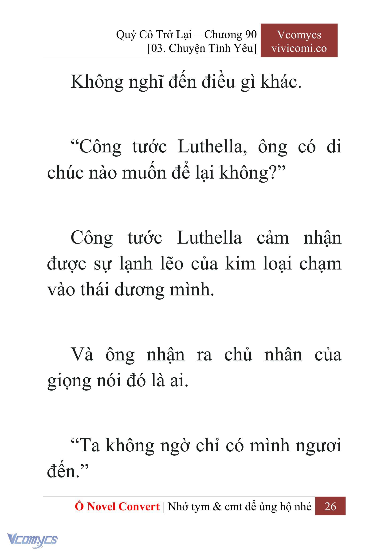 [Novel] Quý Cô Trở Lại Chap 90 - Trang 2