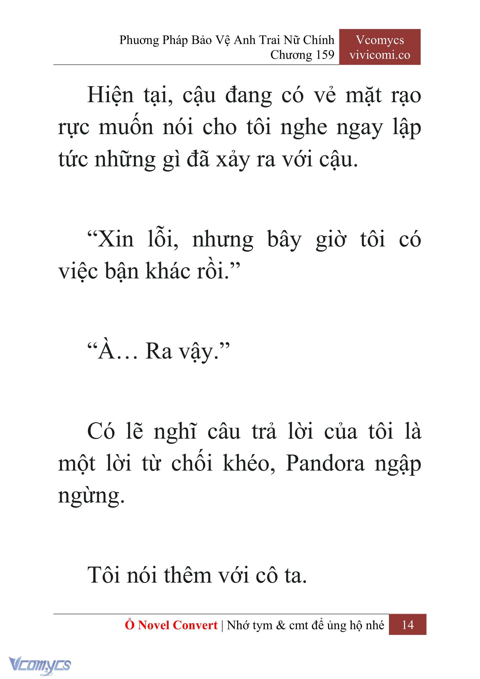 [Novel] Phương Pháp Bảo Vệ Anh Trai Nữ Chính Chap 159 - Trang 2
