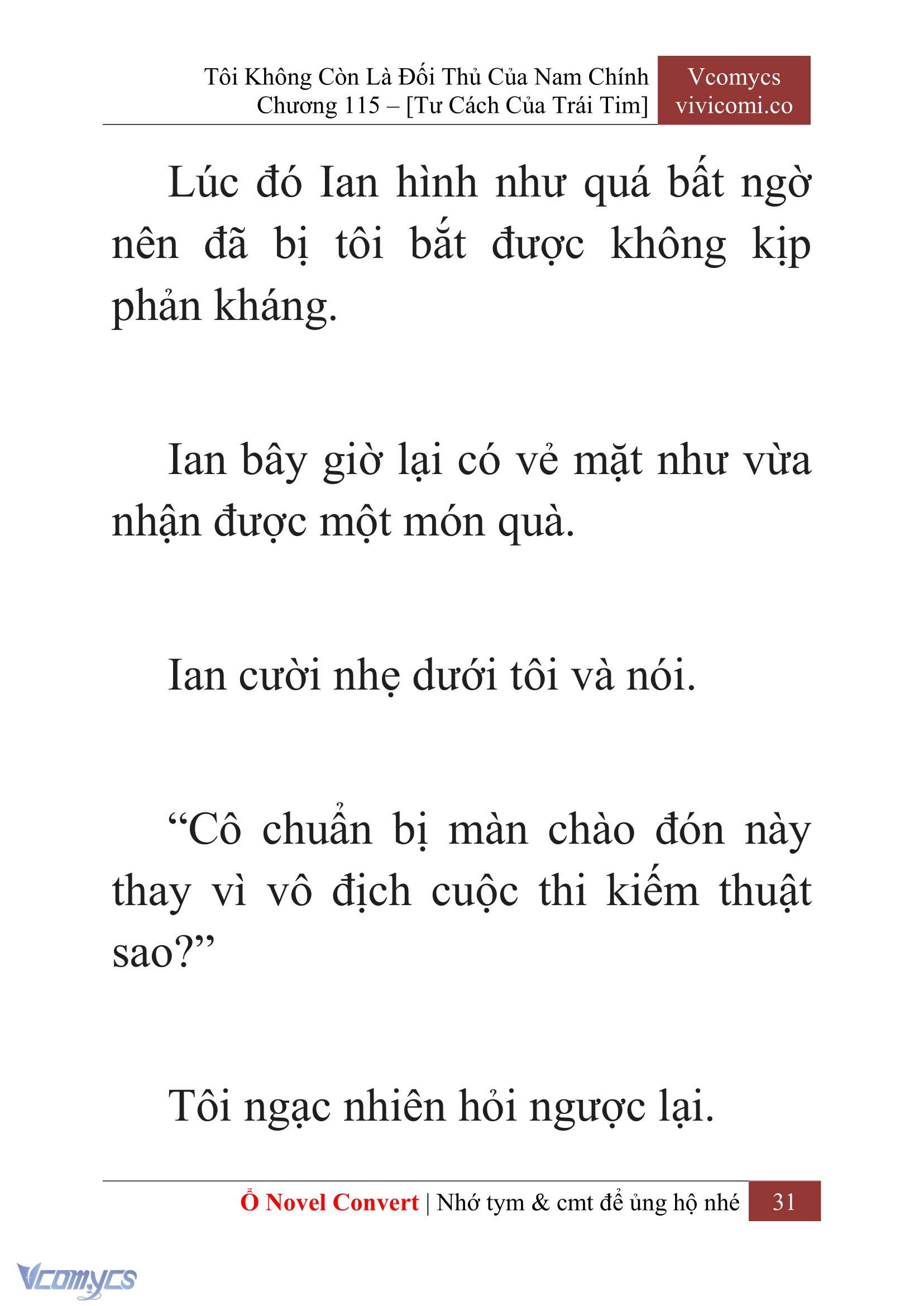 [Novel] Tôi Không Còn Là Đối Thủ Của Nam Chính Chap 115 - Trang 2