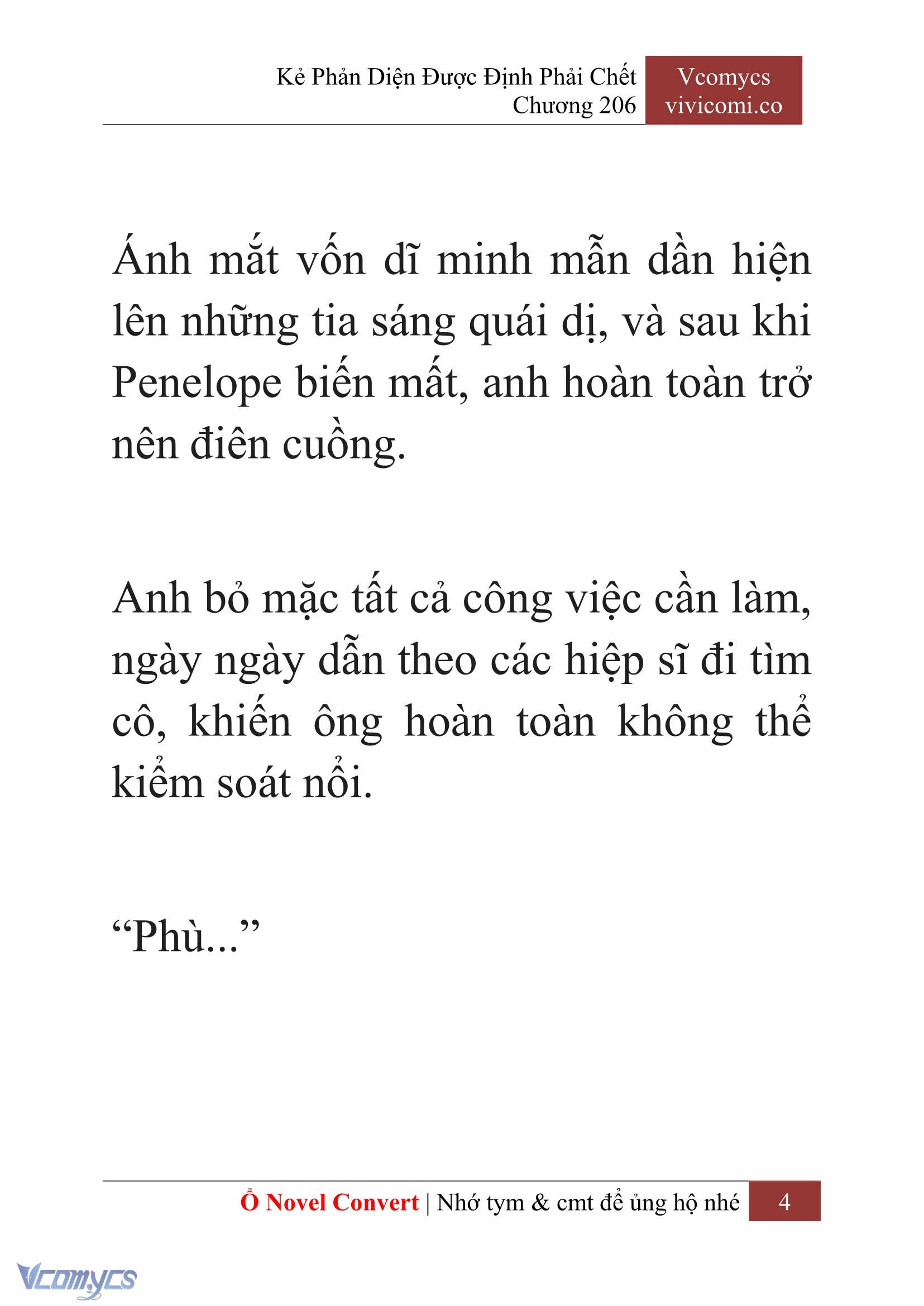 [Novel] Kẻ Phản Diện Được Định Phải Chết Chap 206 - Trang 2