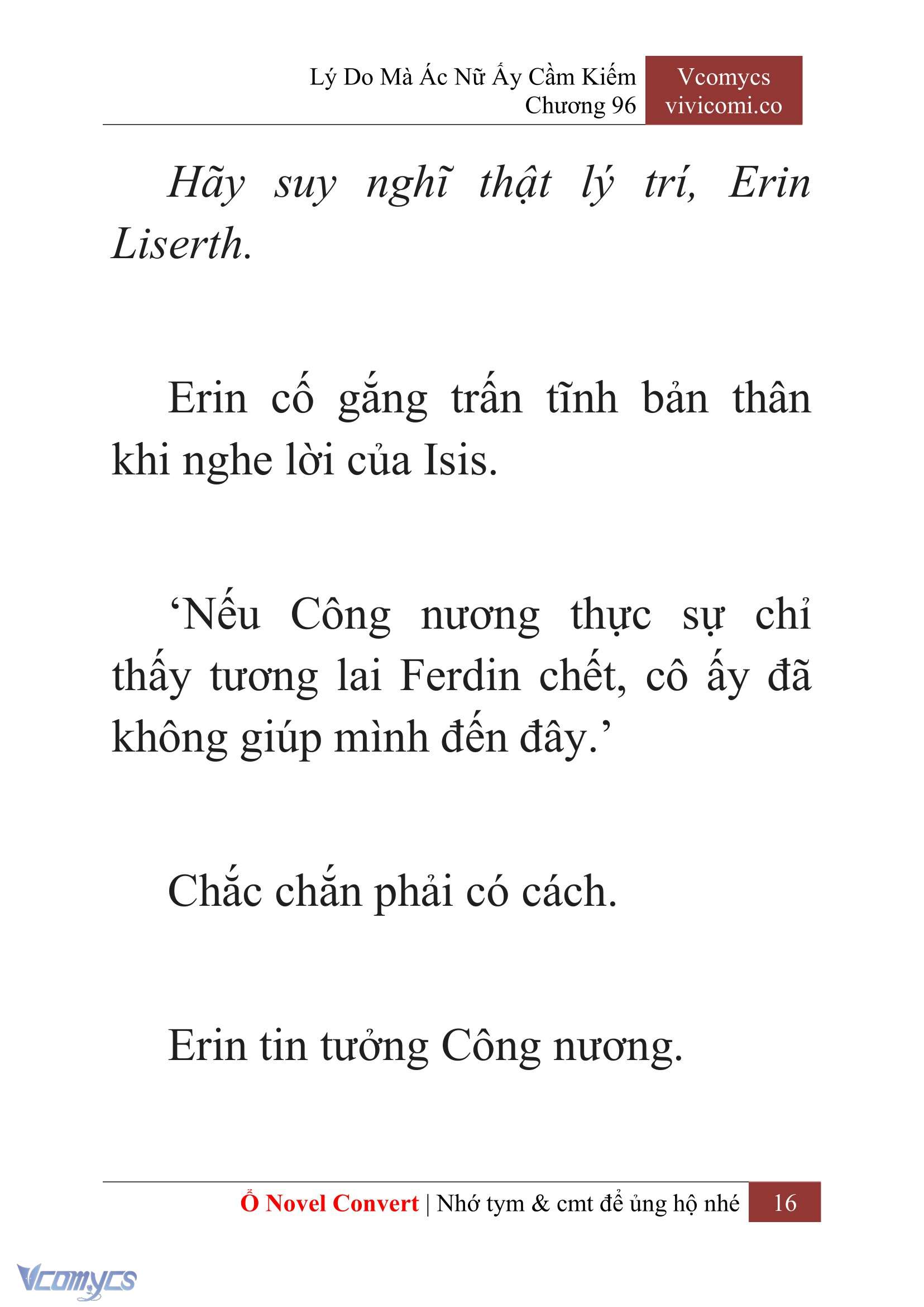 [Novel] Lý Do Mà Ác Nữ Ấy Cầm Kiếm Chap 96 - Trang 2