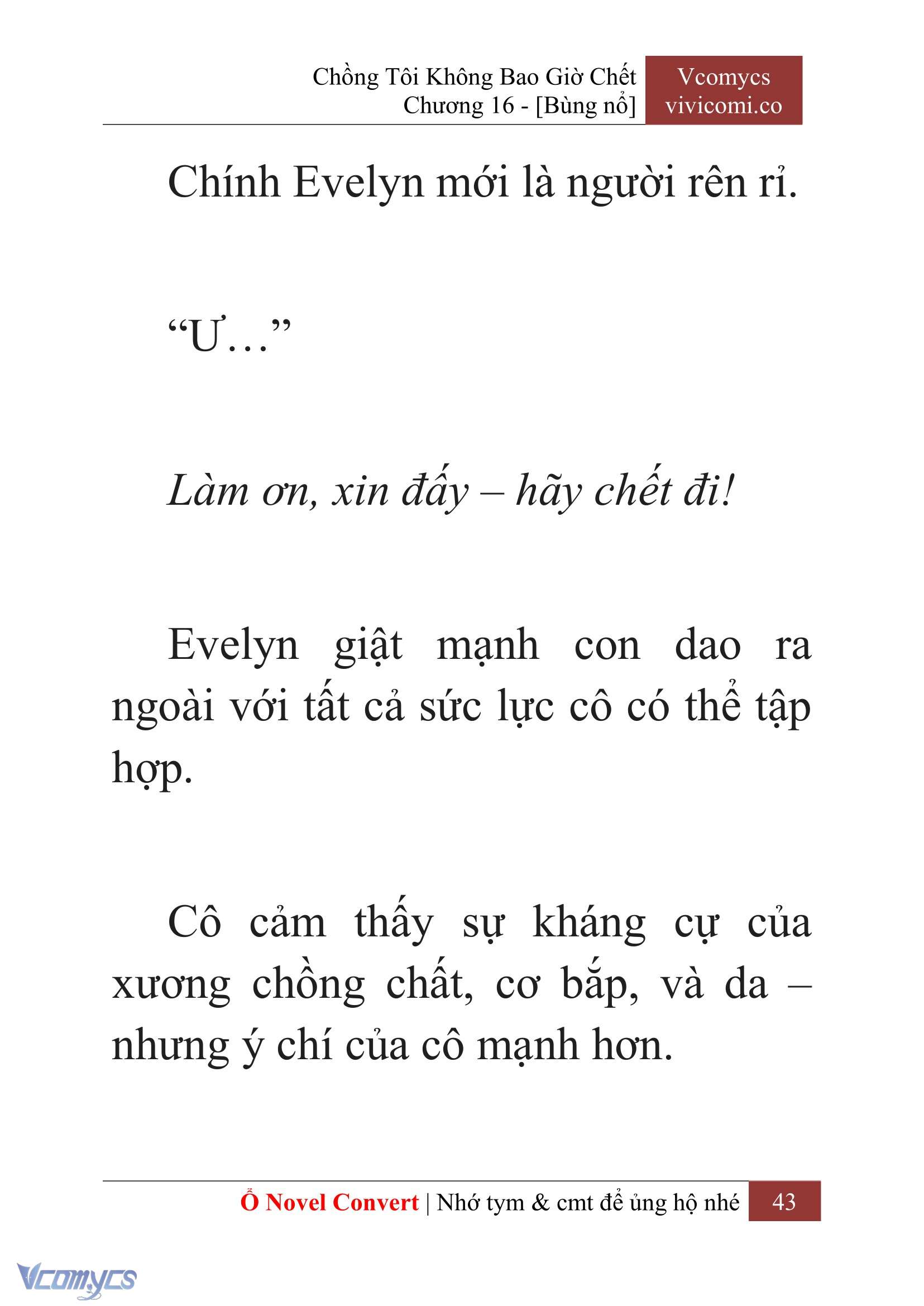 [Novel] Chồng Tôi Không Bao Giờ Chết Chap 16 - Trang 2