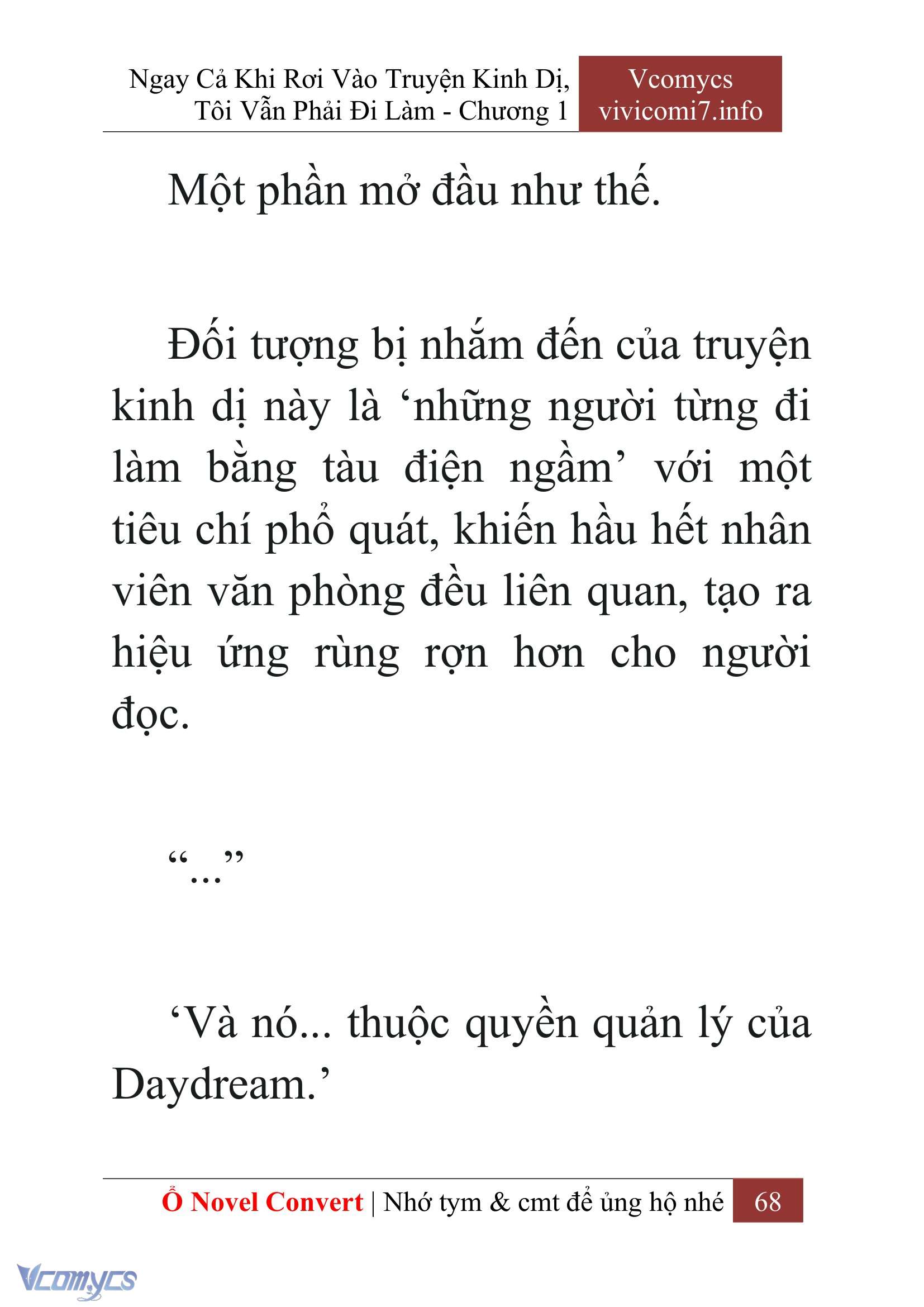 [Novel] Ngay Cả Khi Rơi Vào Truyện Kinh Dị, Tôi Vẫn Phải Đi Làm Chap 1 - Trang 2
