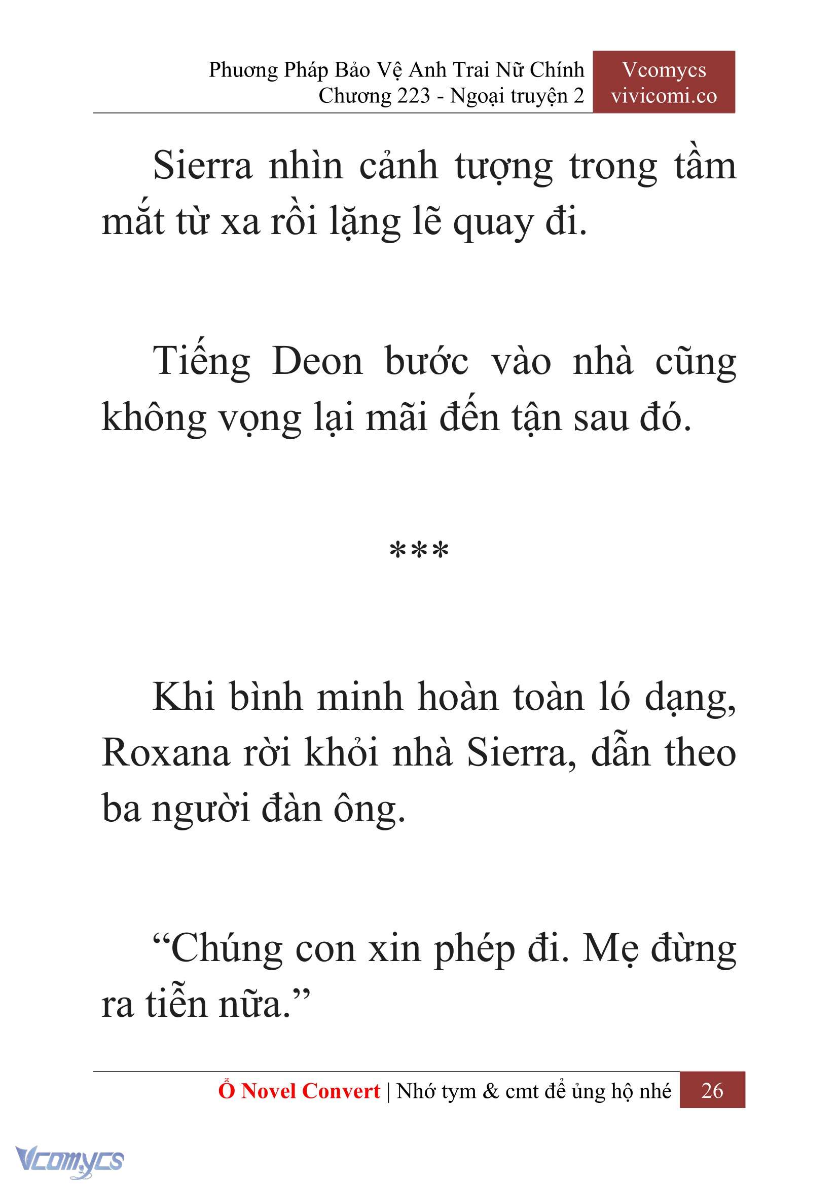 [Novel] Phương Pháp Bảo Vệ Anh Trai Nữ Chính Chap 223 - Trang 2
