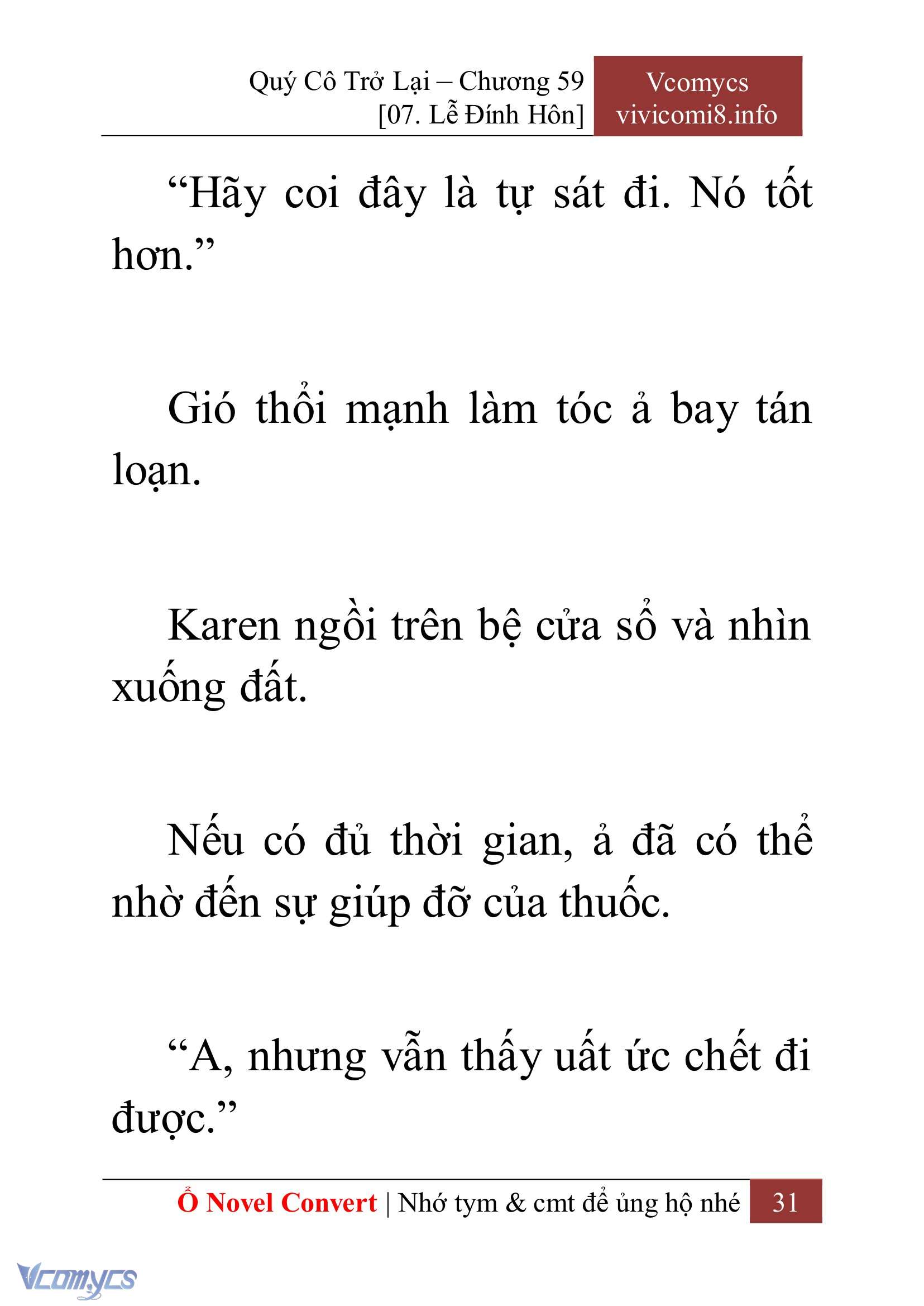 [Novel] Quý Cô Trở Lại Chap 59 - Trang 2