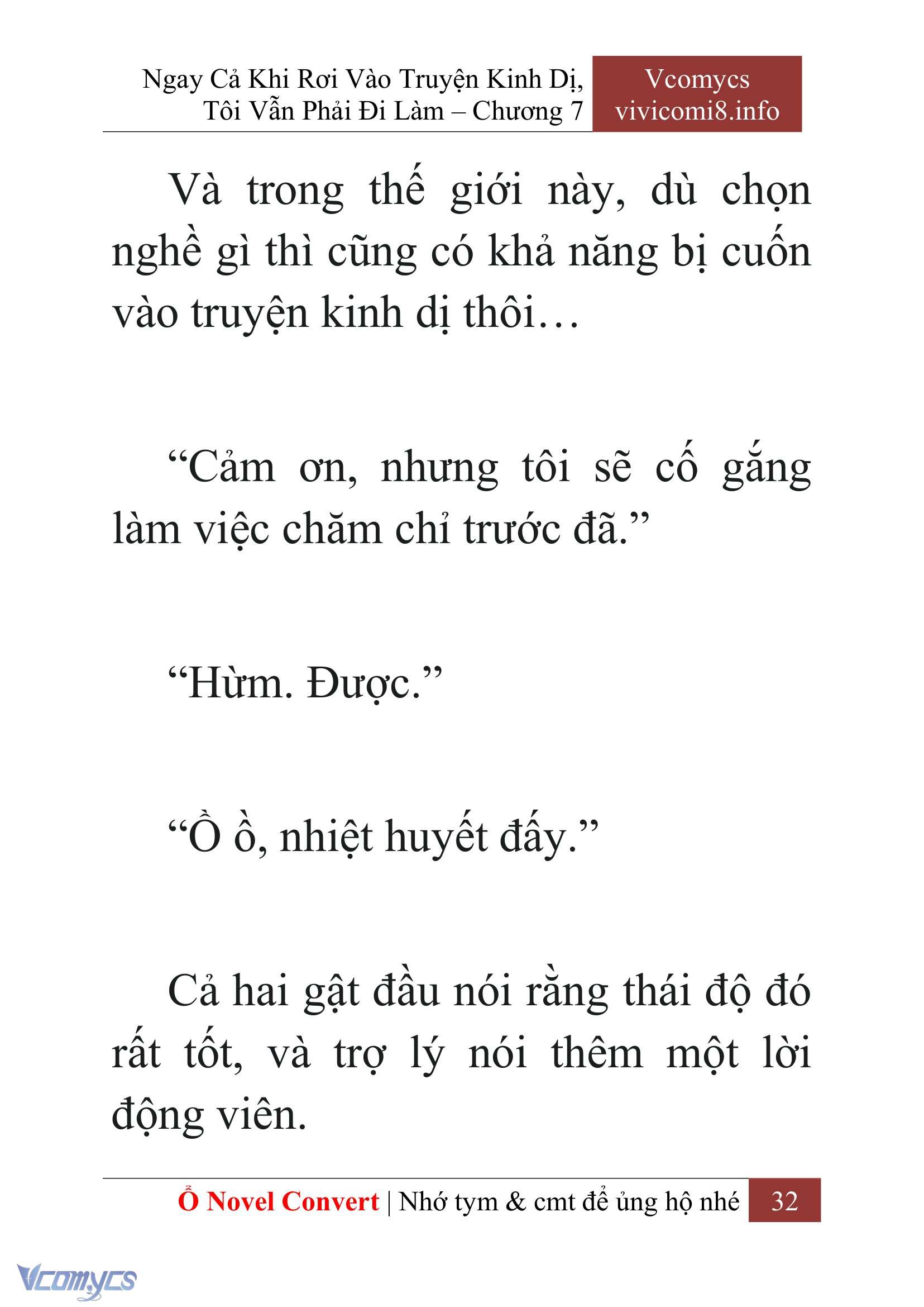 [Novel] Ngay Cả Khi Rơi Vào Truyện Kinh Dị, Tôi Vẫn Phải Đi Làm Chap 7 - Trang 2