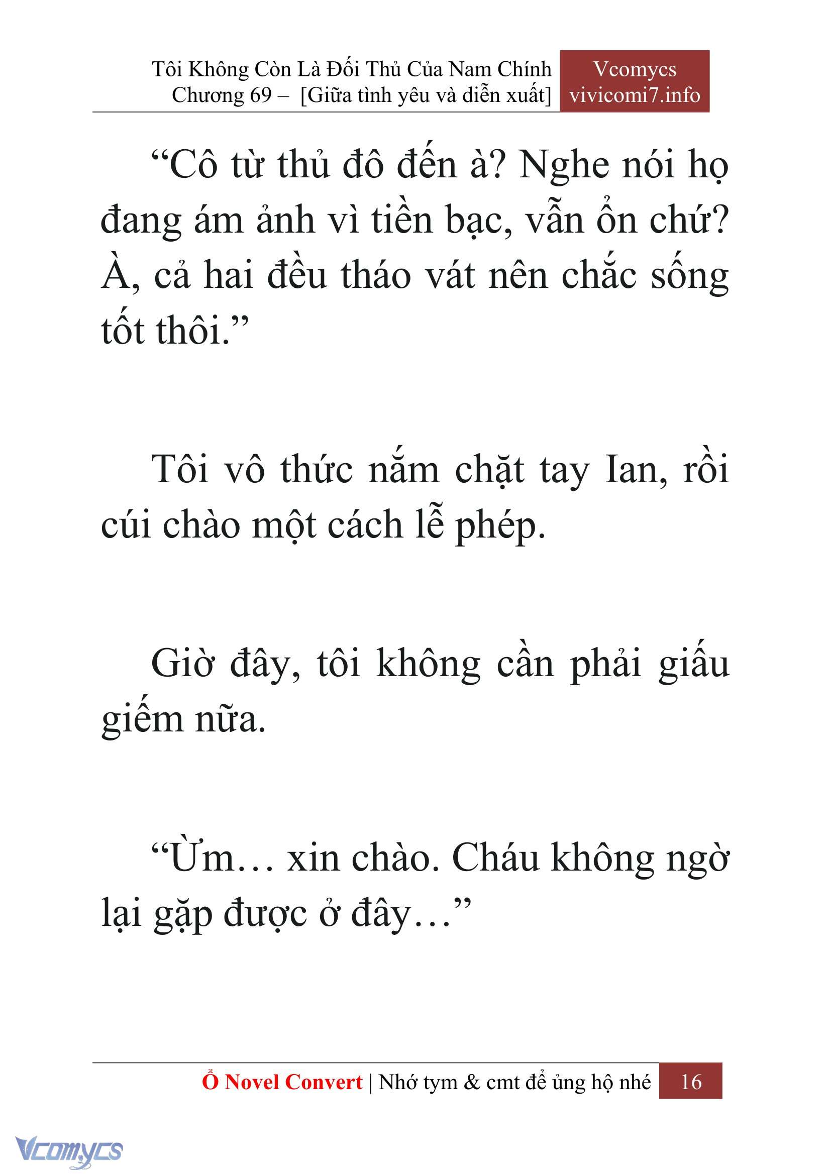 [Novel] Tôi Không Còn Là Đối Thủ Của Nam Chính Chap 69 - Trang 2