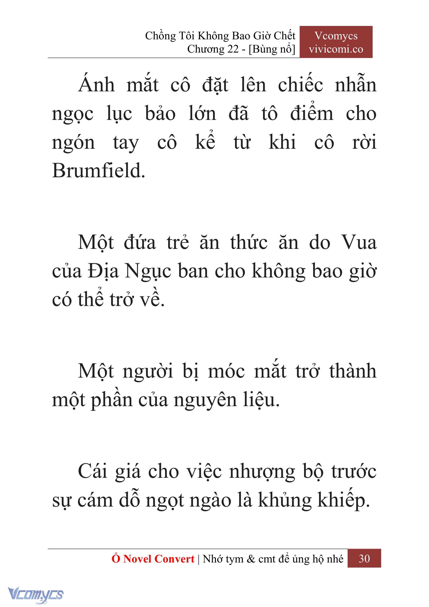 [Novel] Chồng Tôi Không Bao Giờ Chết Chap 22 - Trang 2