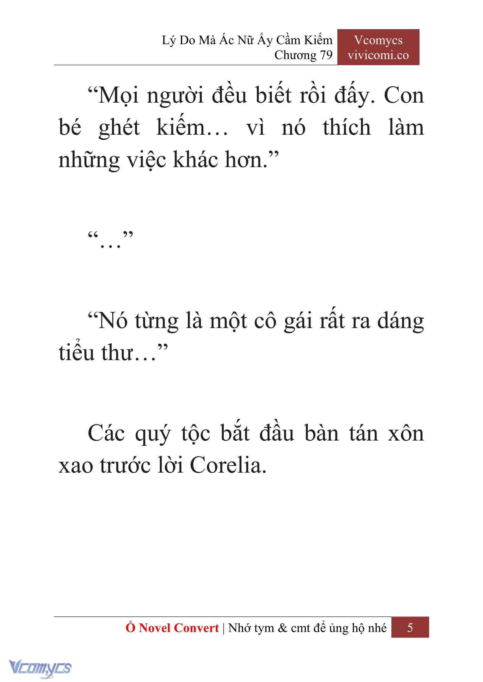 [Novel] Lý Do Mà Ác Nữ Ấy Cầm Kiếm Chap 79 - Trang 2