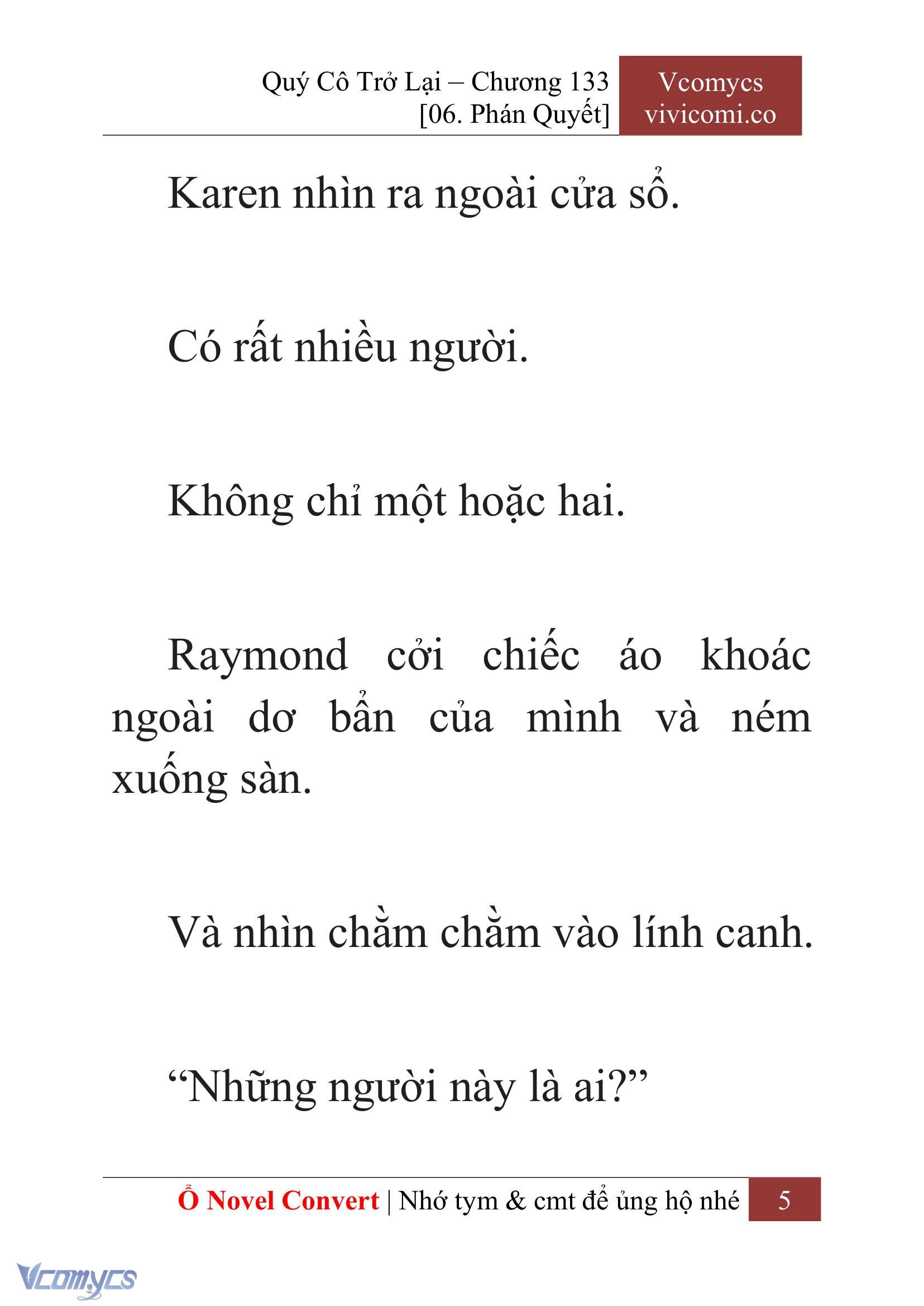 [Novel] Quý Cô Trở Lại Chap 133 - Trang 2