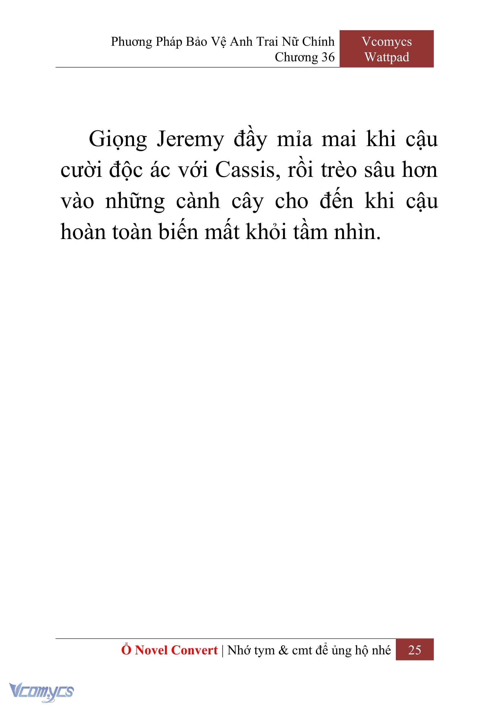 [Novel] Phương Pháp Bảo Vệ Anh Trai Nữ Chính Chap 36 - Trang 2