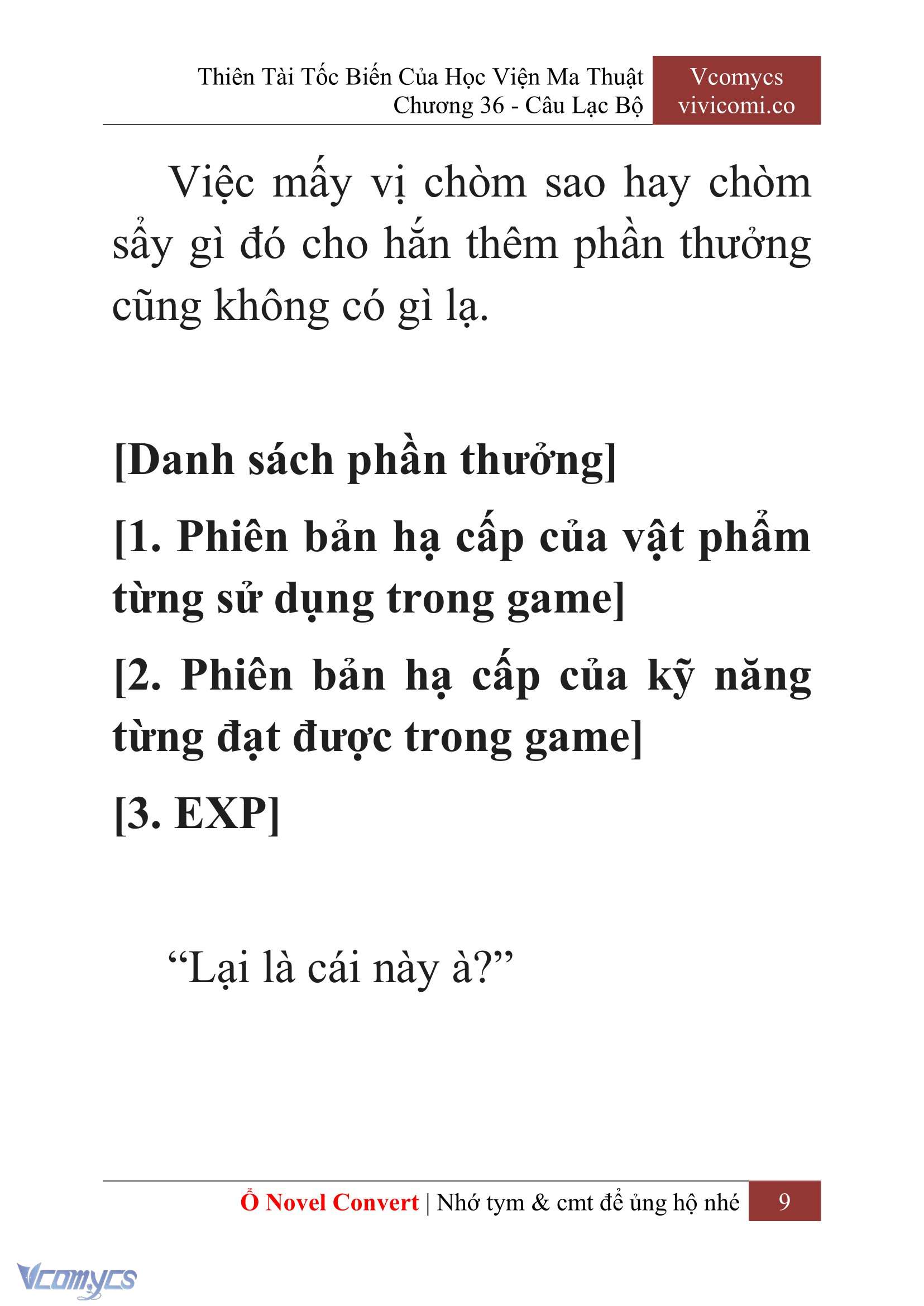 [Novel] Thiên Tài Tốc Biến Của Học Viện Ma Thuật Chap 36 - Trang 2