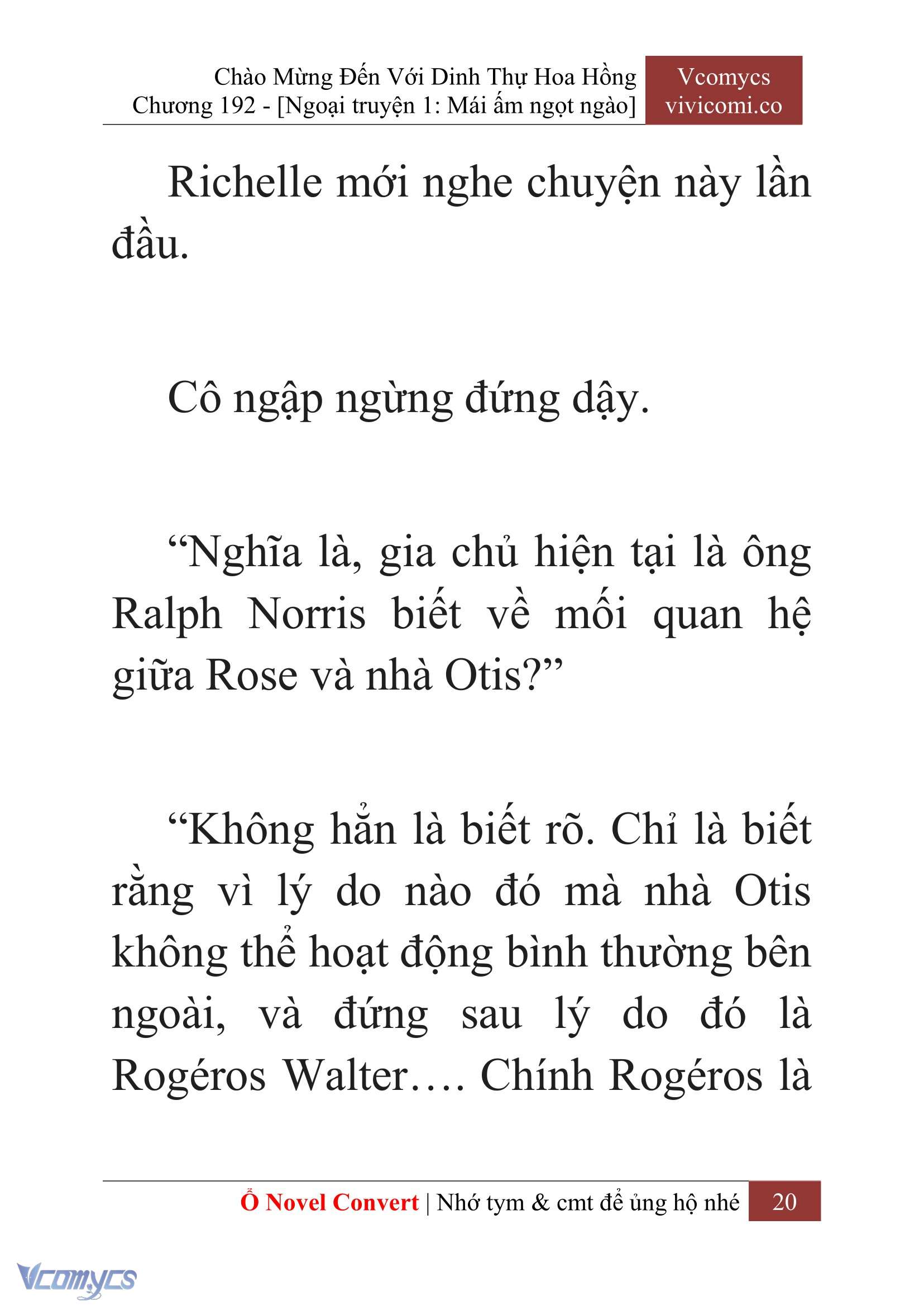 [Novel] Chào Mừng Đến Với Dinh Thự Hoa Hồng Chap 192 - Trang 2