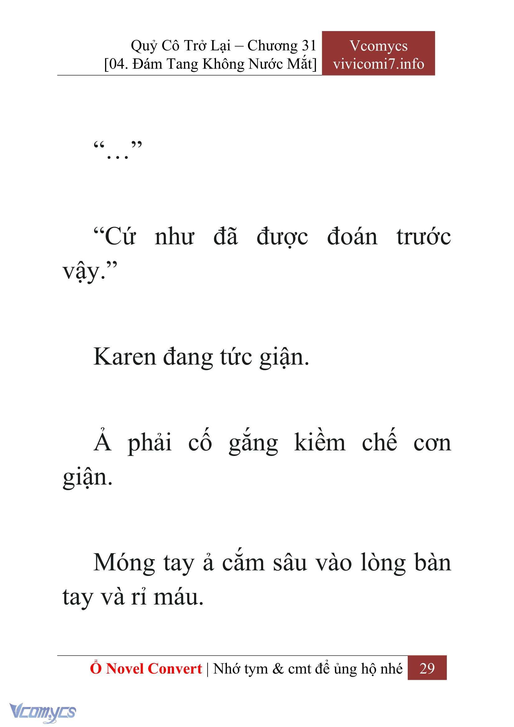 [Novel] Quý Cô Trở Lại Chap 31 - Trang 2